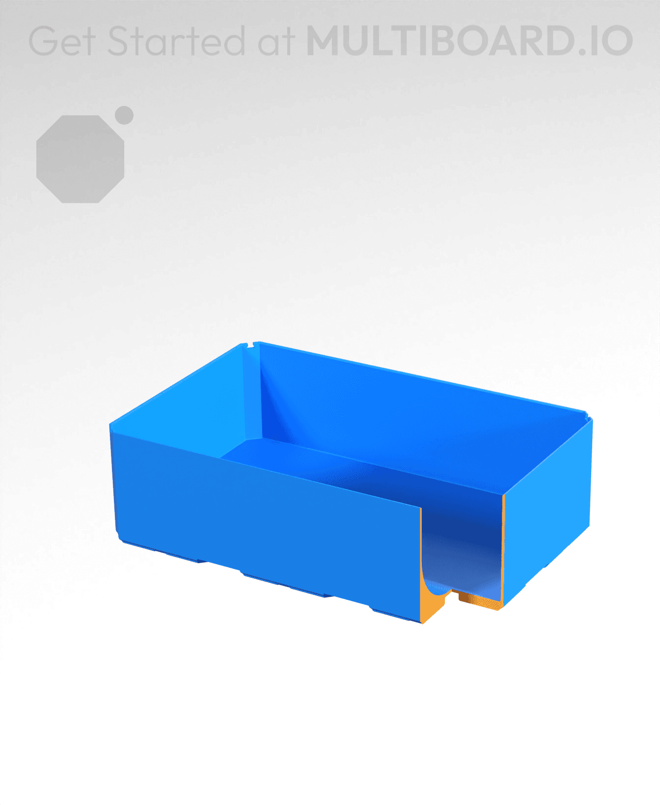 3x2x1 - Curved Bin - Multibin Insert 3d model