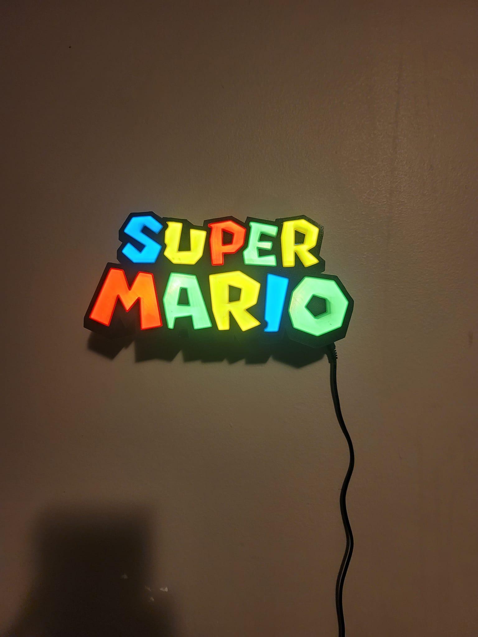 Super Mario Night Light/Light Box 3d model