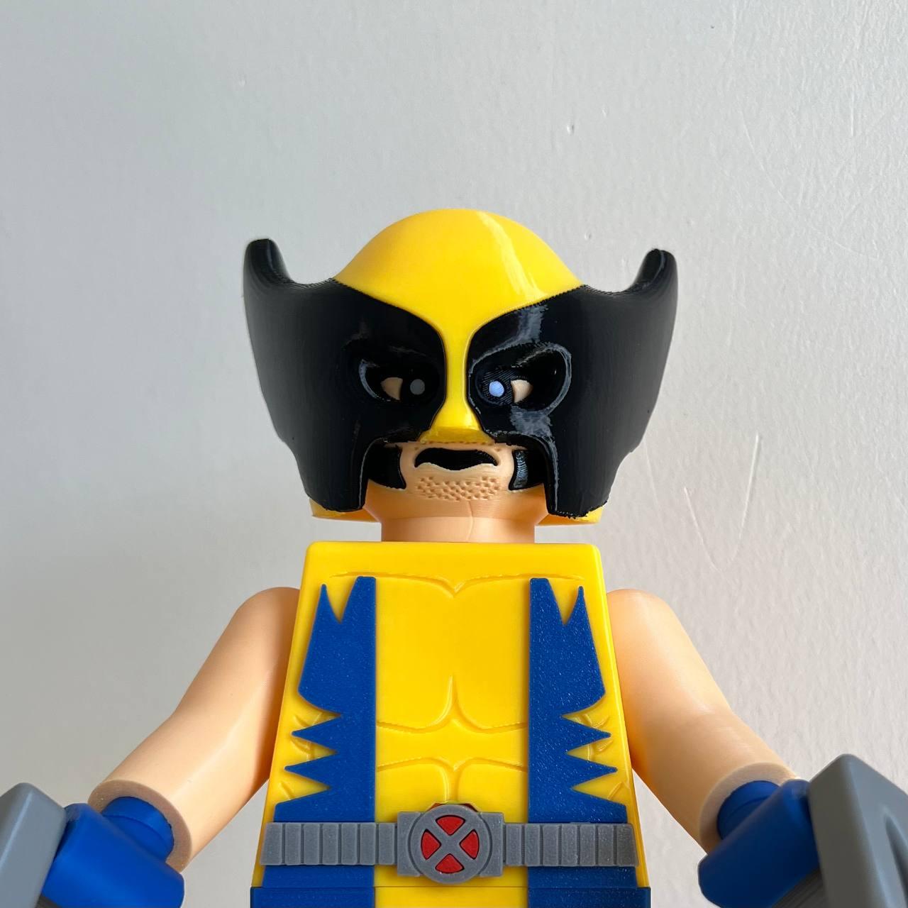 Wolverine Headgear Mask for 6:1 LEGO 3d model