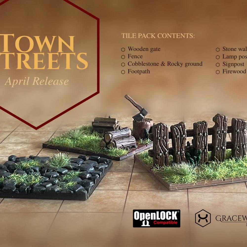 Town Streets Set 3d model