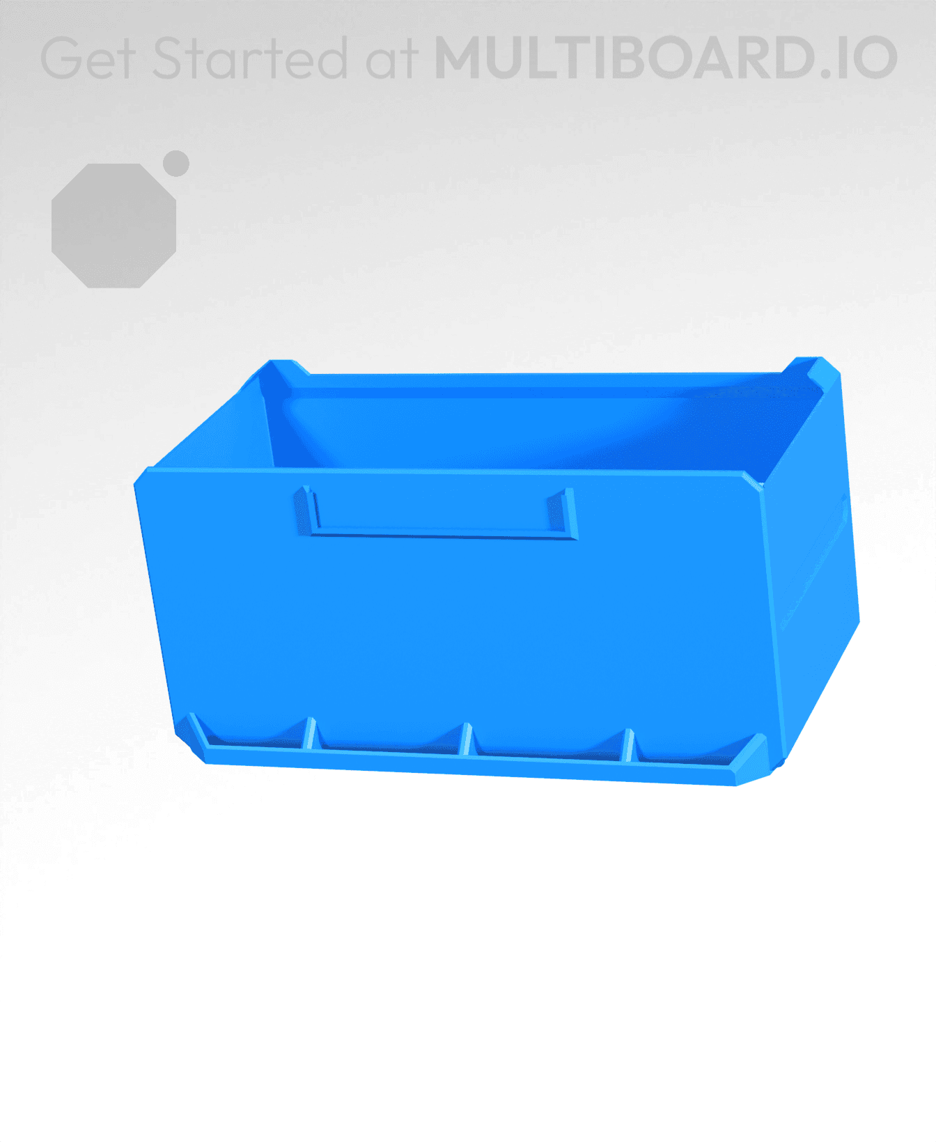 4x2x2-Deep - Multibin Simple Drawer 3d model