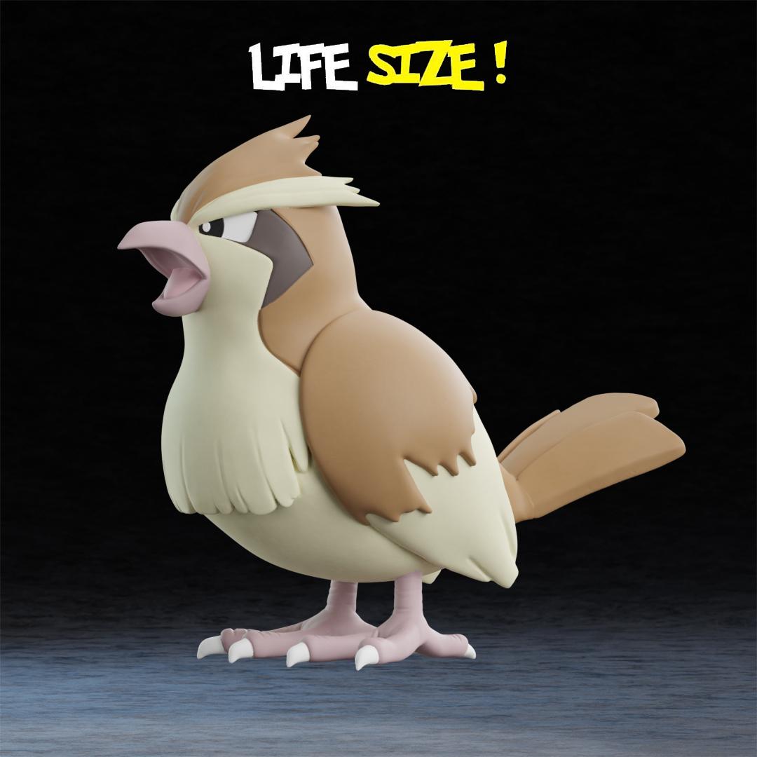 Life Sized Pidgey Pokemon 3D Printer File STL 3d model