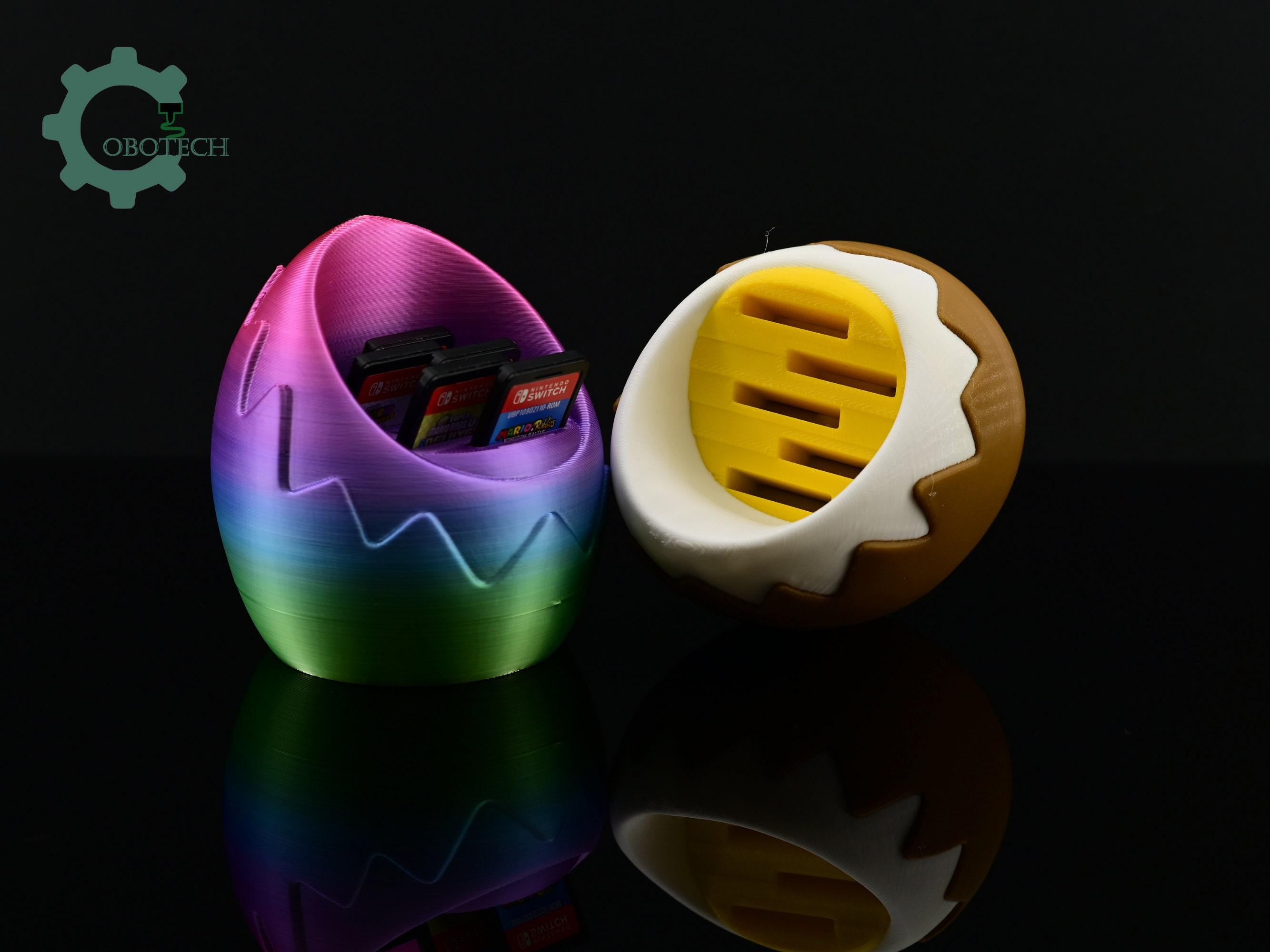 Game Card Holder Egg Sofa by Cobotech, Game Card Organizer, Desk/Home Decor, Cool Gift 3d model