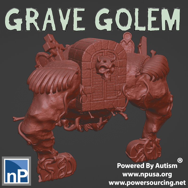 Grave Golem 3d model