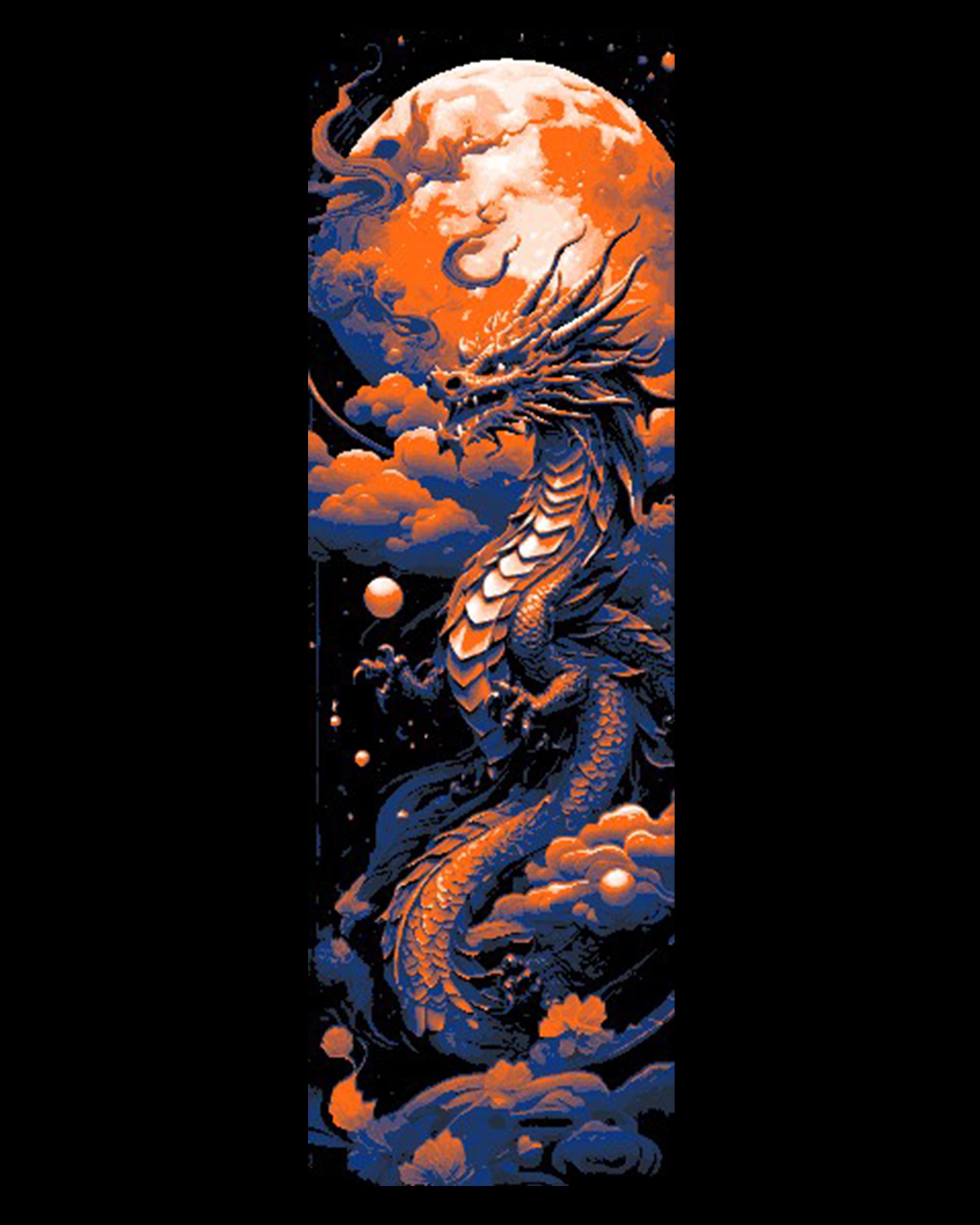 The glimmering scales of the Night Dragon - Set of 3 Bookmarks 3d model