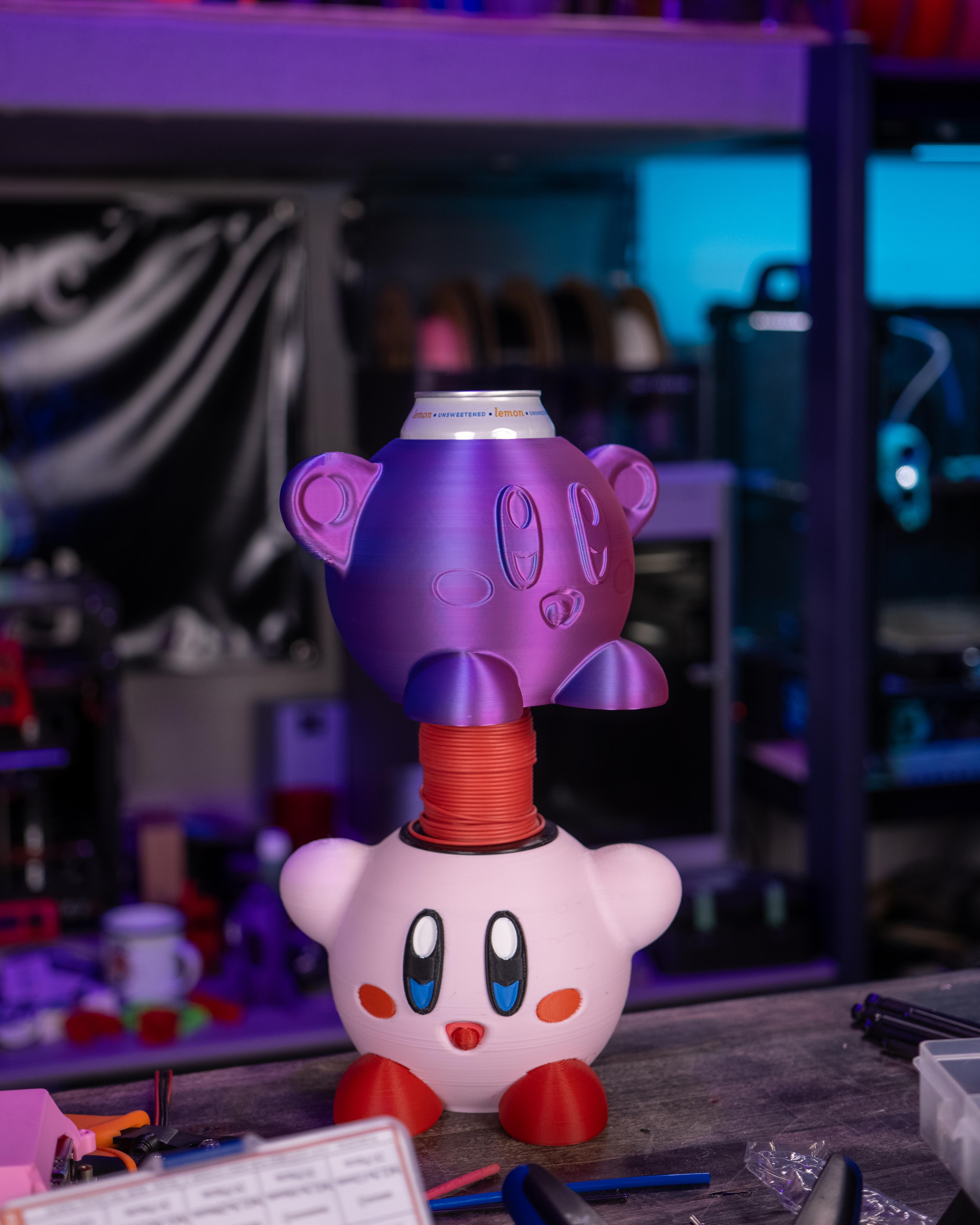 Kirby Can Cup w/ Handles!  3d model
