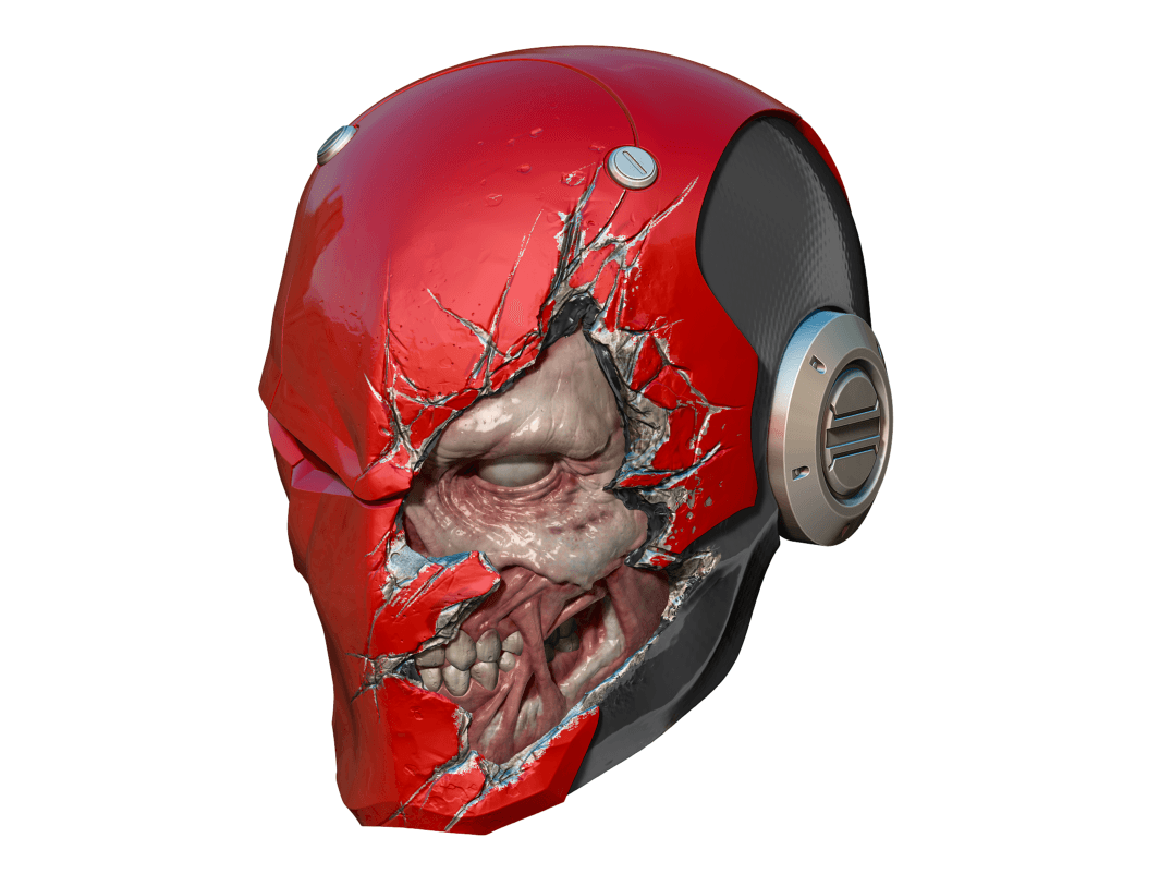 Red Ronin Red Hood Dceased Zombie Mask 3d model