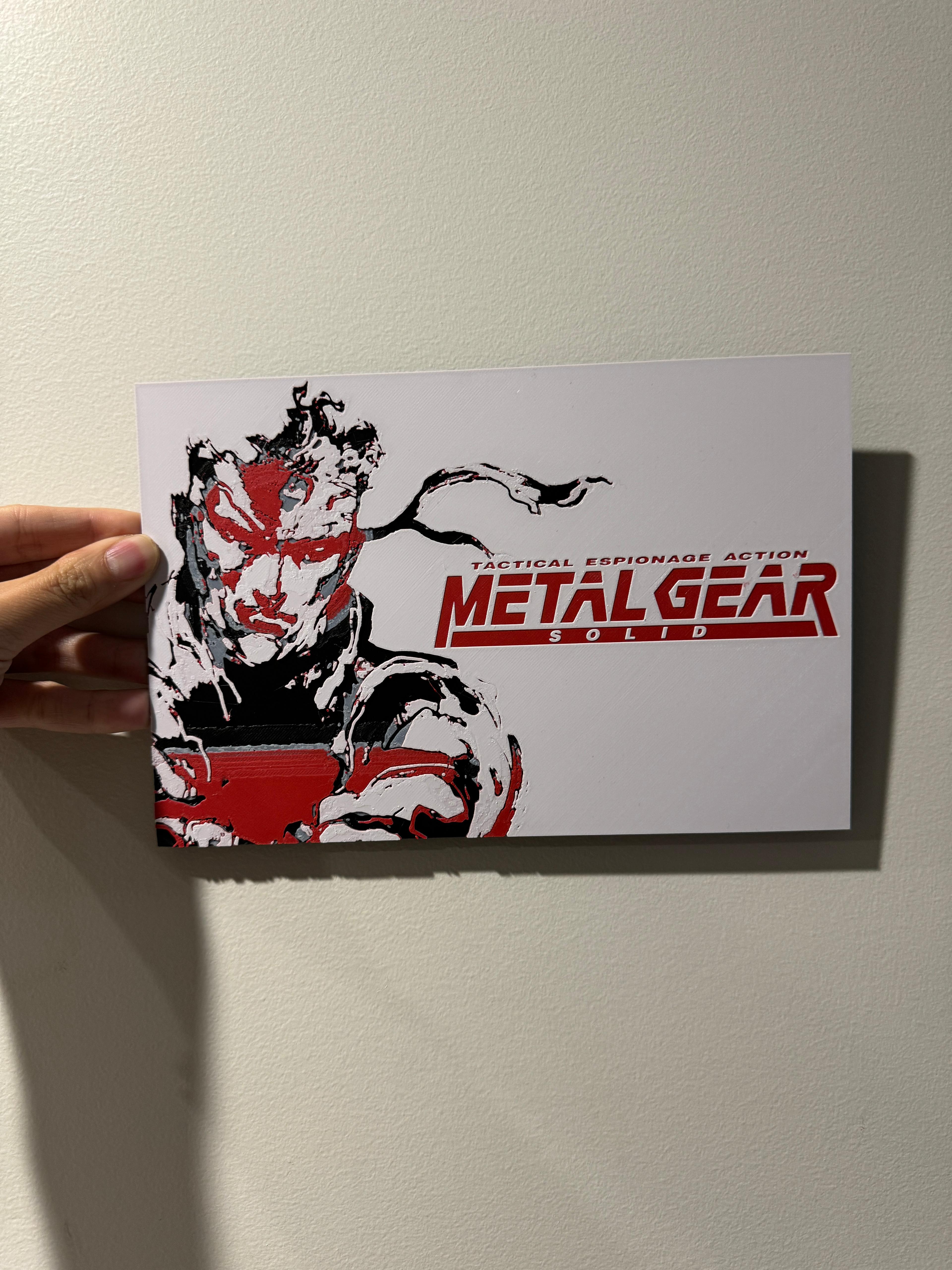 [Early Access] Metal Gear Solid - Hueforge Print 3d model