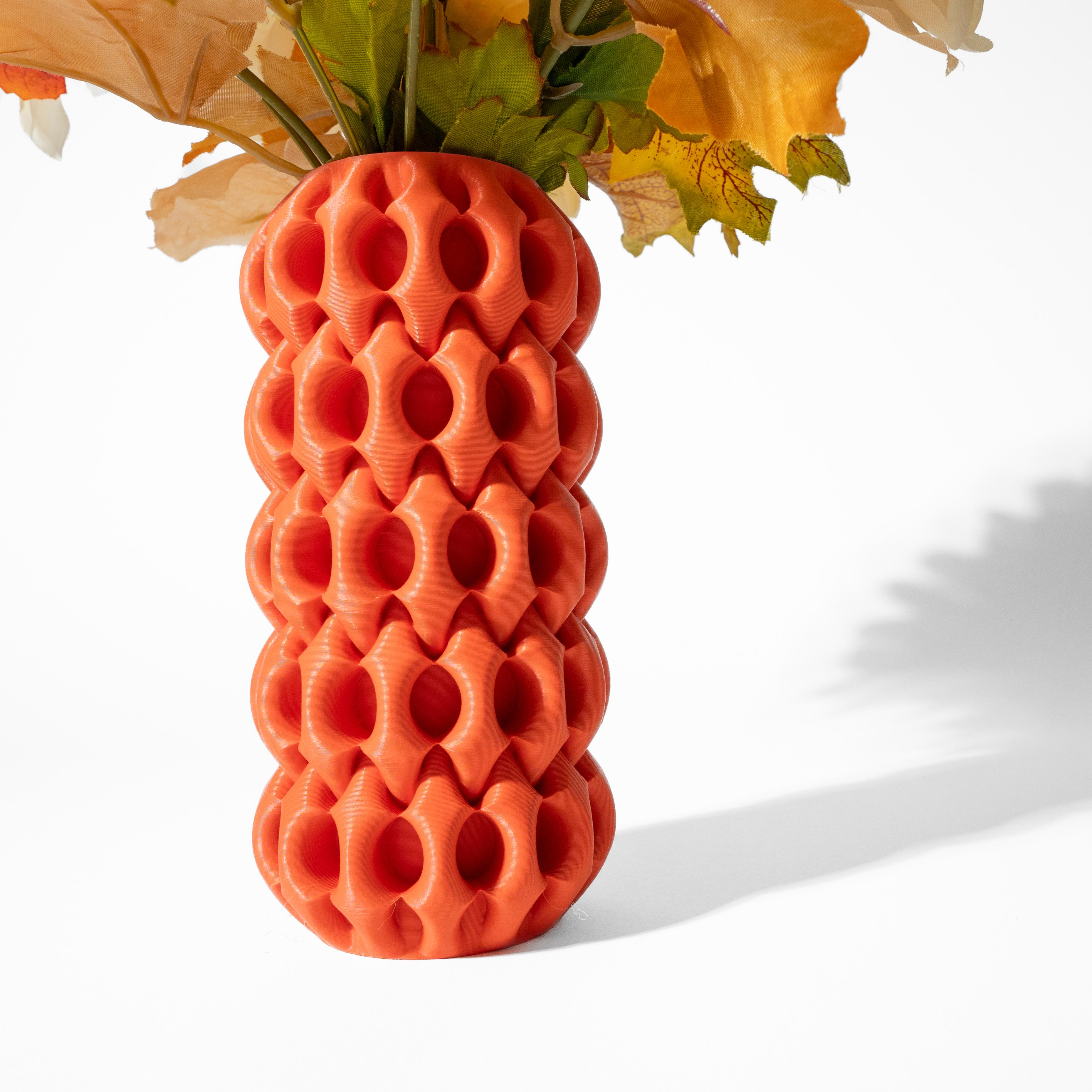 The Xiomu Vase, Modern and Unique Home Decor for Dried and Preserved Flower Arrangement  | STL File 3d model