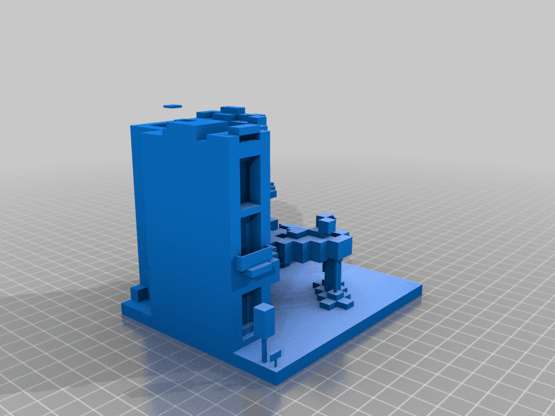 Minecraft Garage 3d model