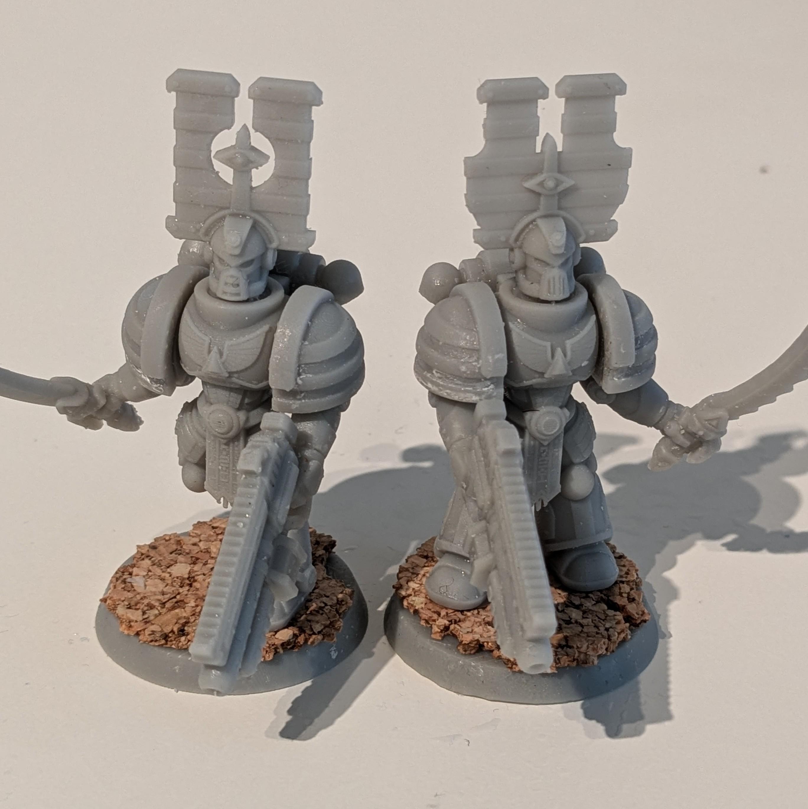 Modular 3D Printable Dune Raiser Leader Miniature for Wargaming - Customizable Tabletop Game Figure 3d model