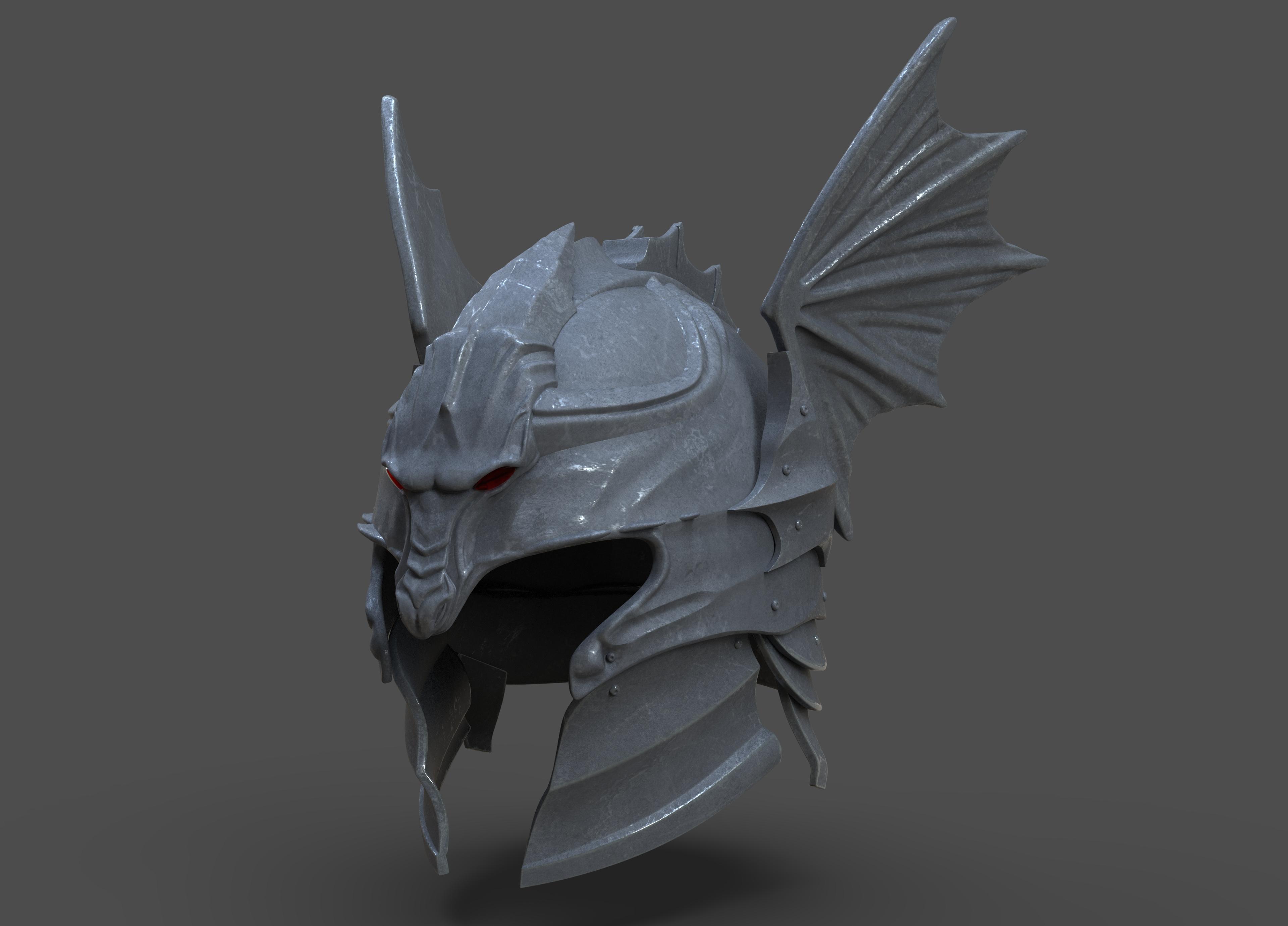 Daemon Targaryen Helmet 3d model