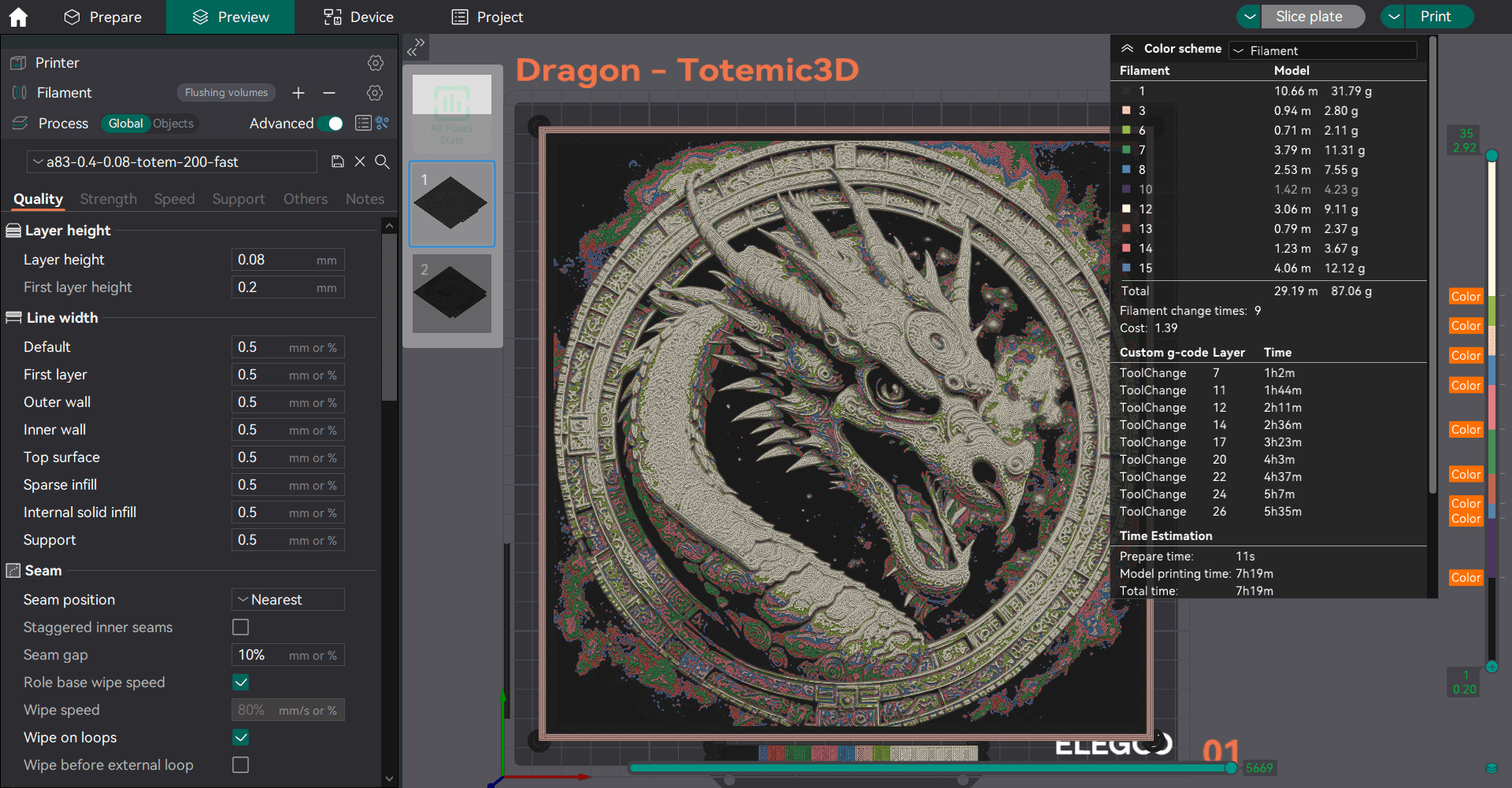 Dragon Painting 3d model