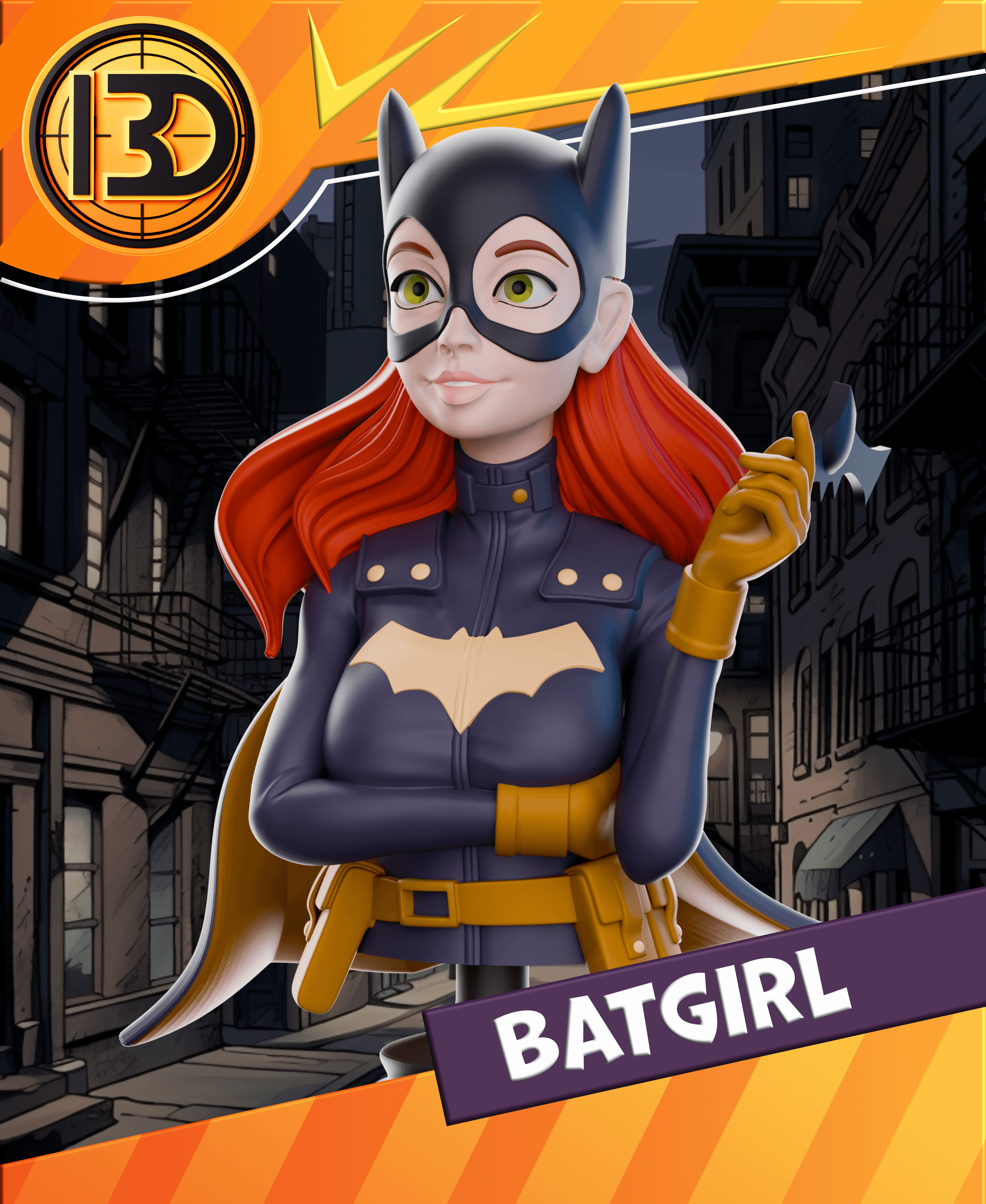 Batgirl Bust  3d model