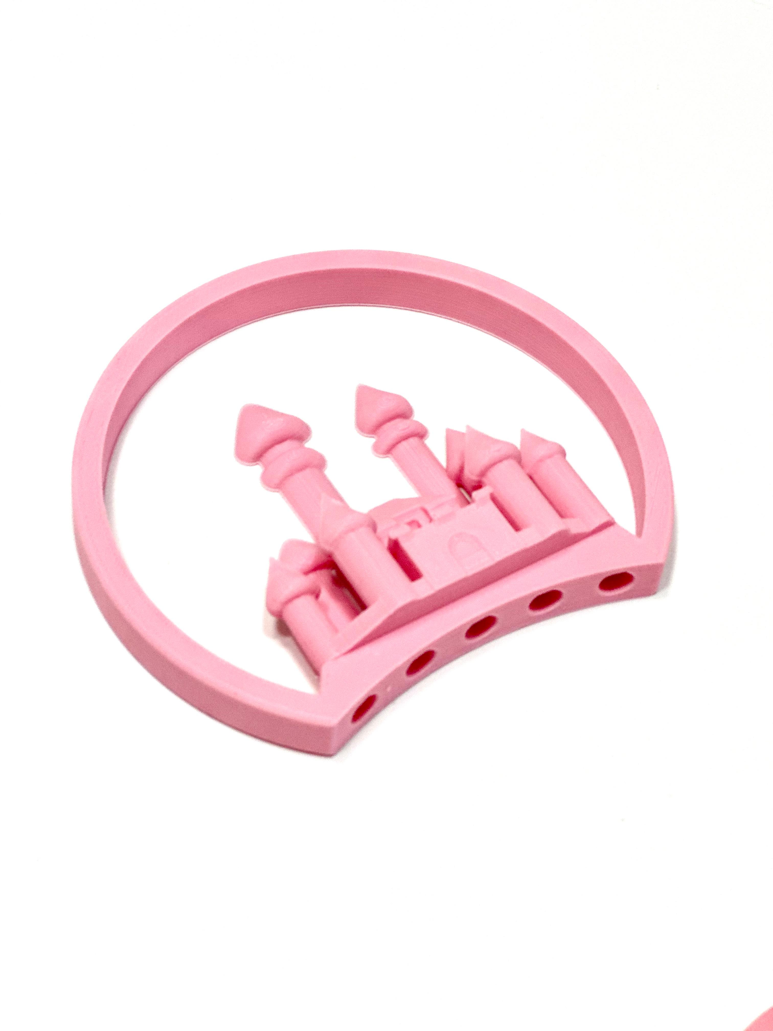 Princess Castle Mousy Ear Flat Back for Disney Headbands 3d model
