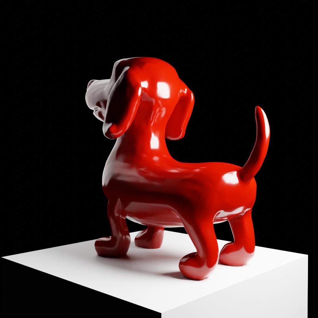 Sausage Dog Dachshund 3d model