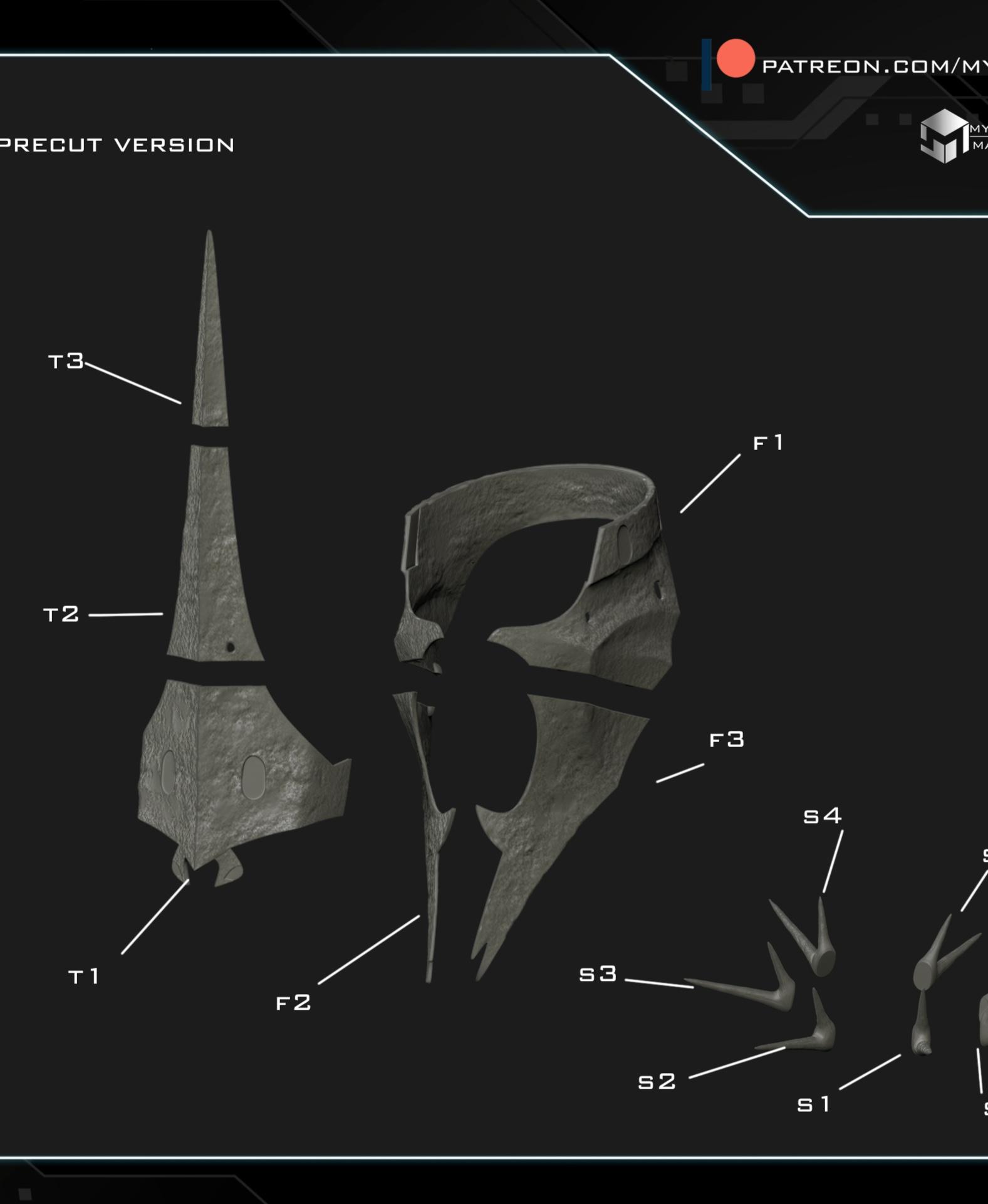 Witch king crown 3d model