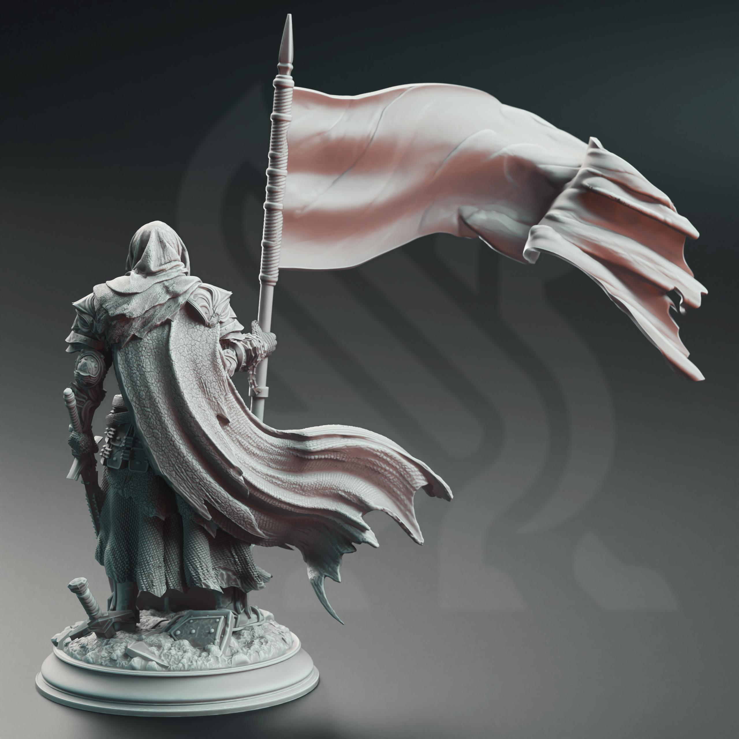 Banner Knight - Florian the Fallen 3d model