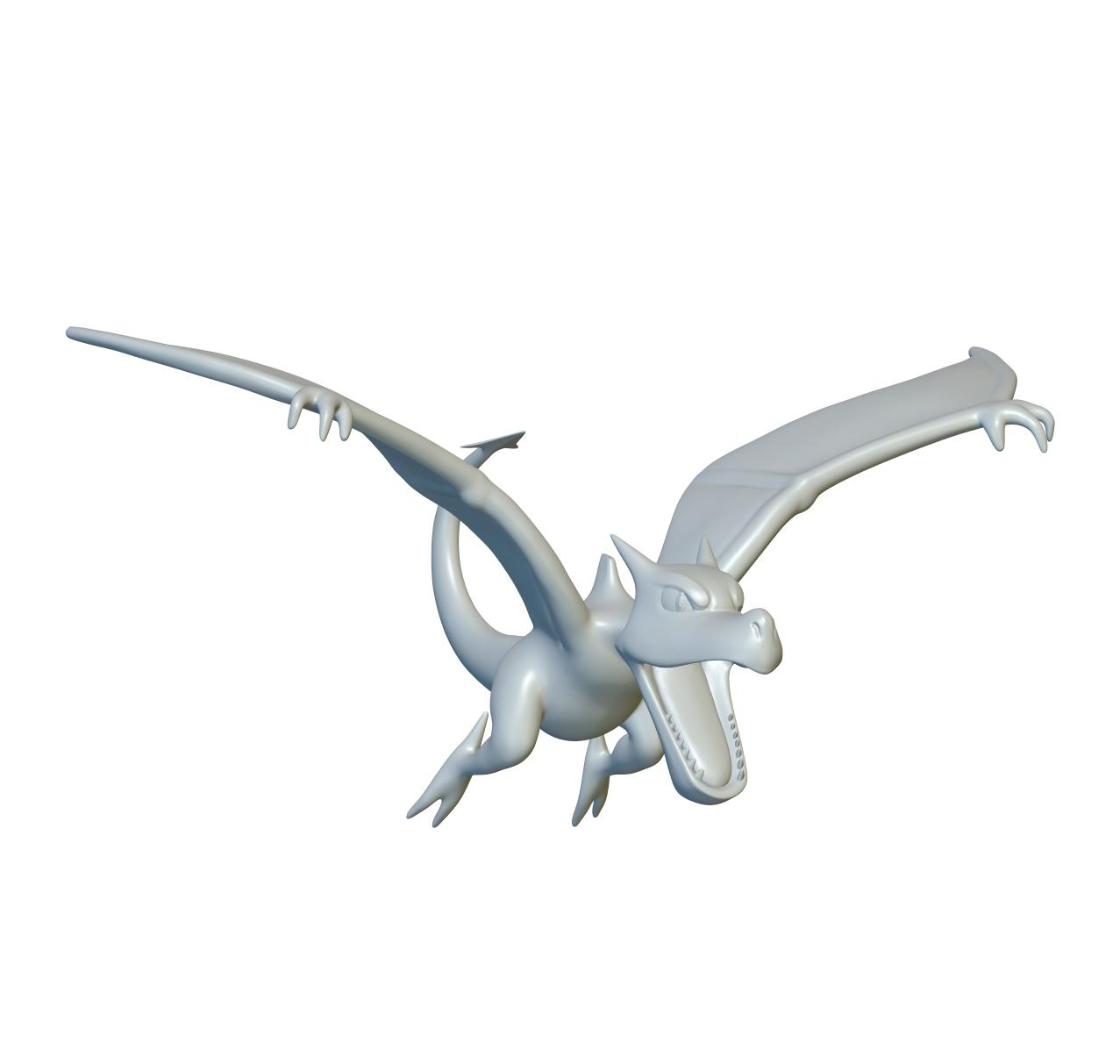 Pokemon Aerodactyl #142 - Optimized for 3D Printing 3d model