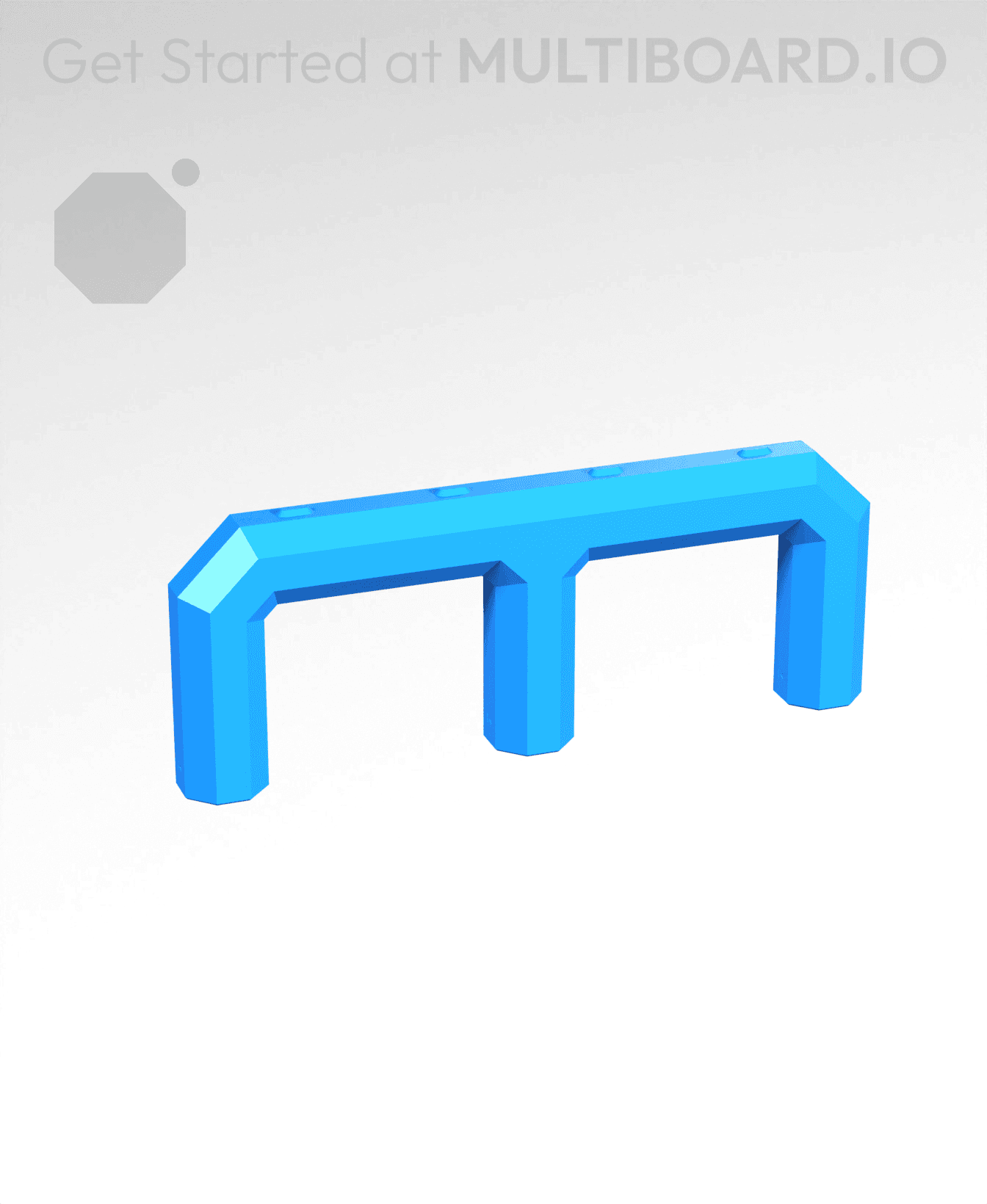 3x1H - Stacking Plate Handle 3d model