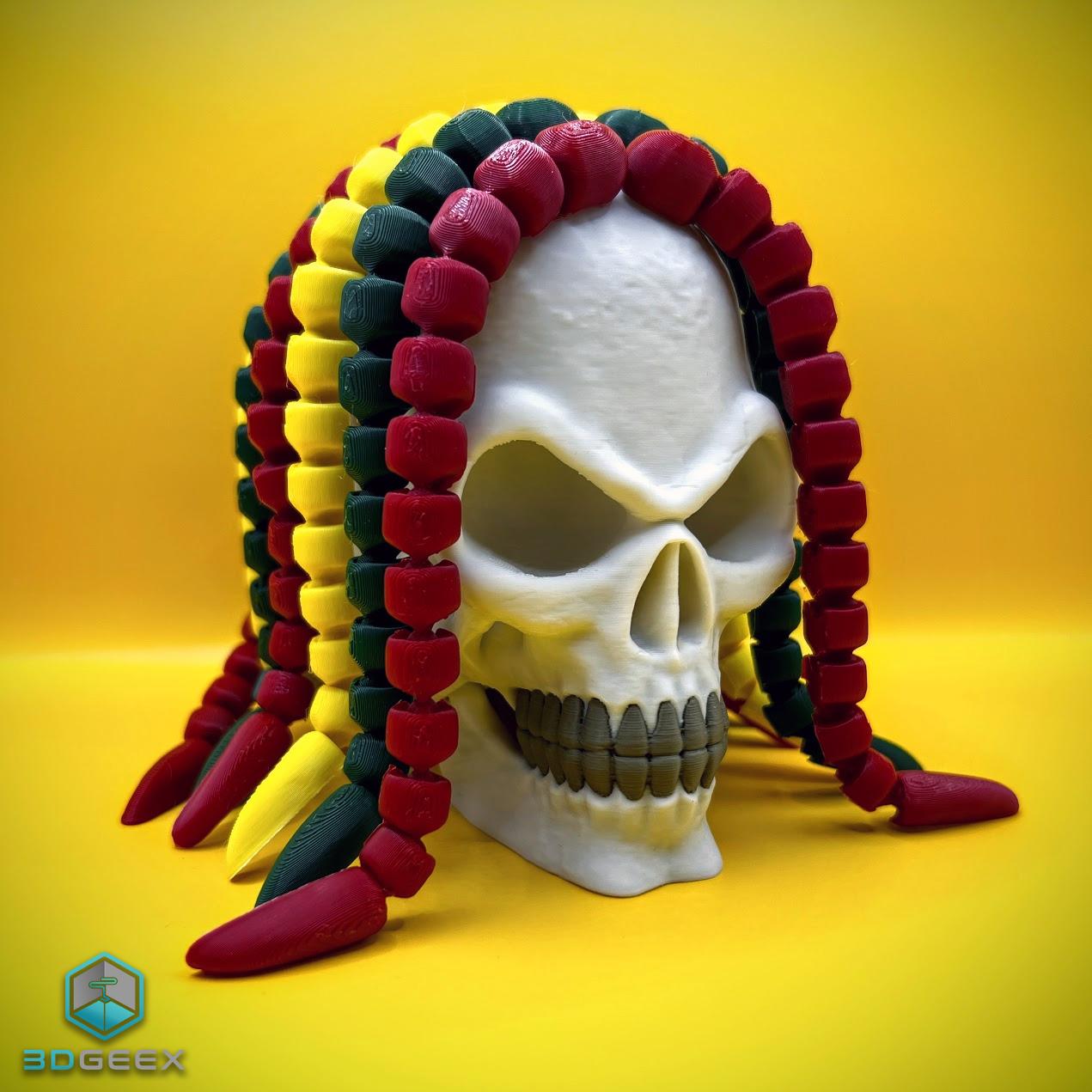 Rasta Skull 3d model