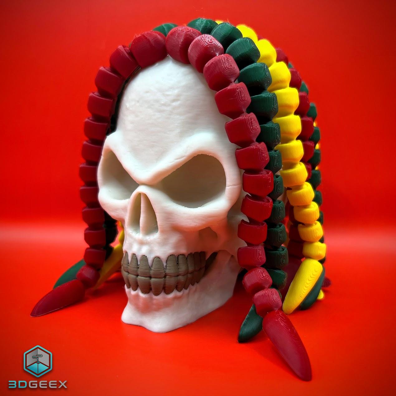 Rasta Skull 3d model