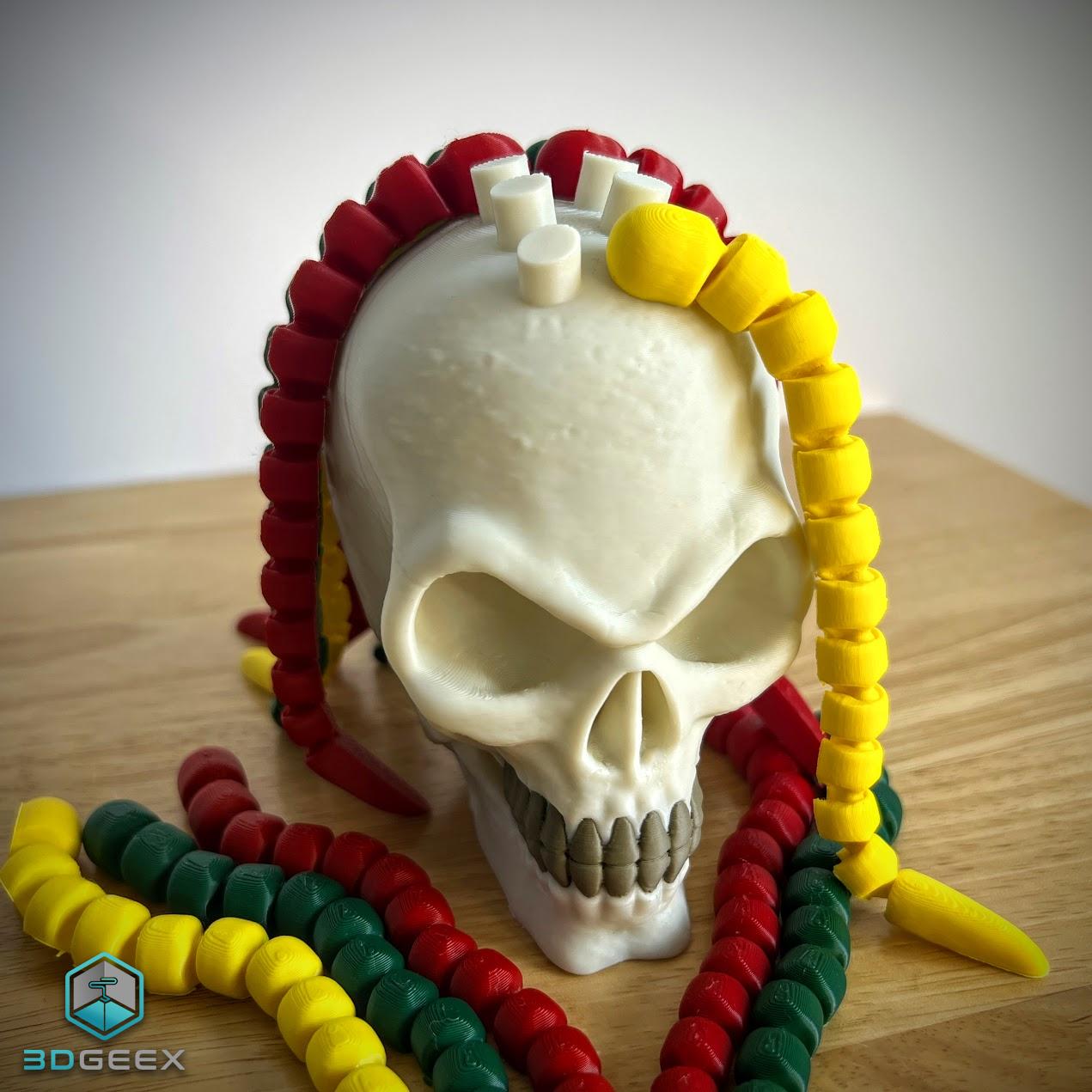 Rasta Skull 3d model