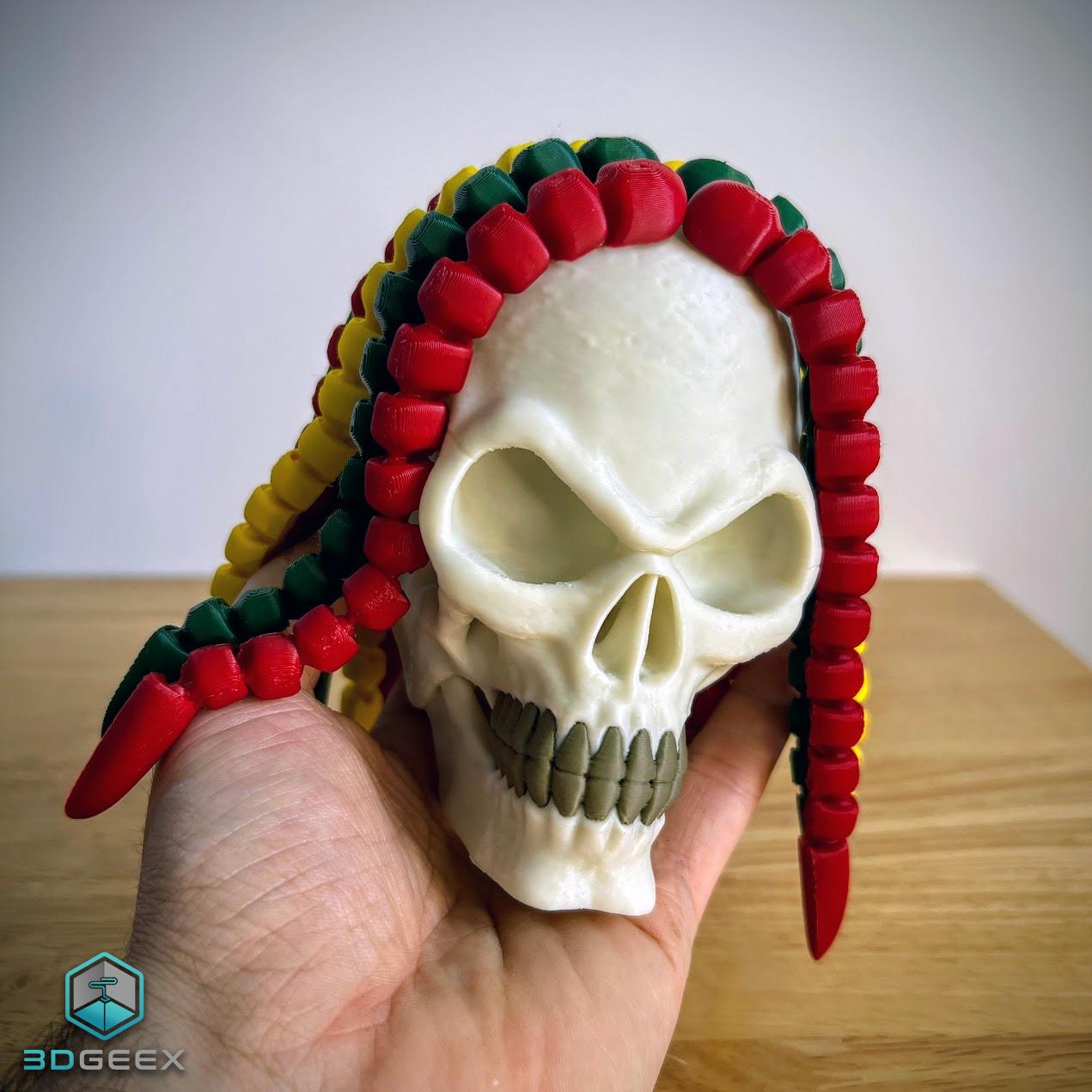 Rasta Skull 3d model