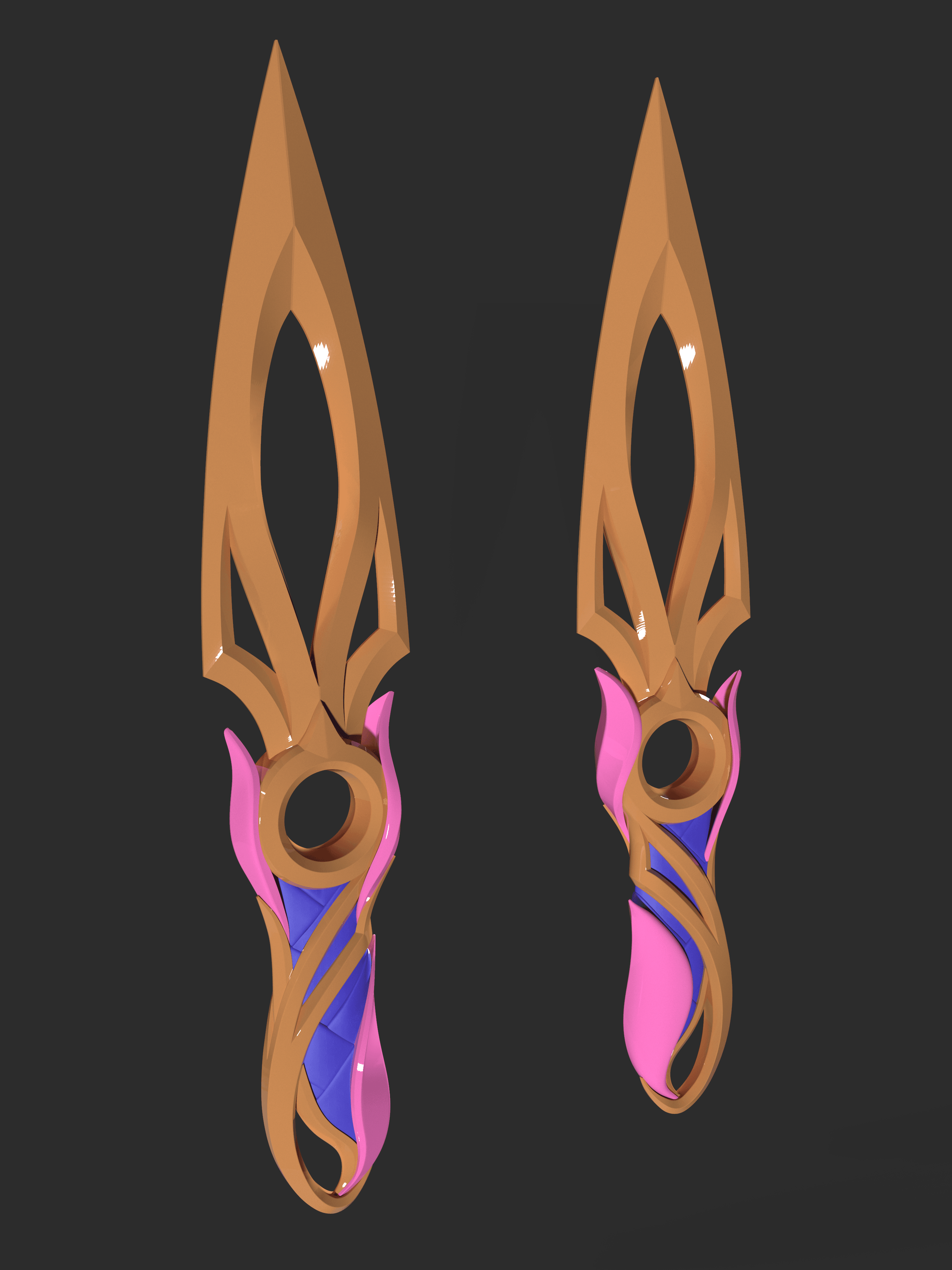 Valorant Mystbloom Kunai 3d model