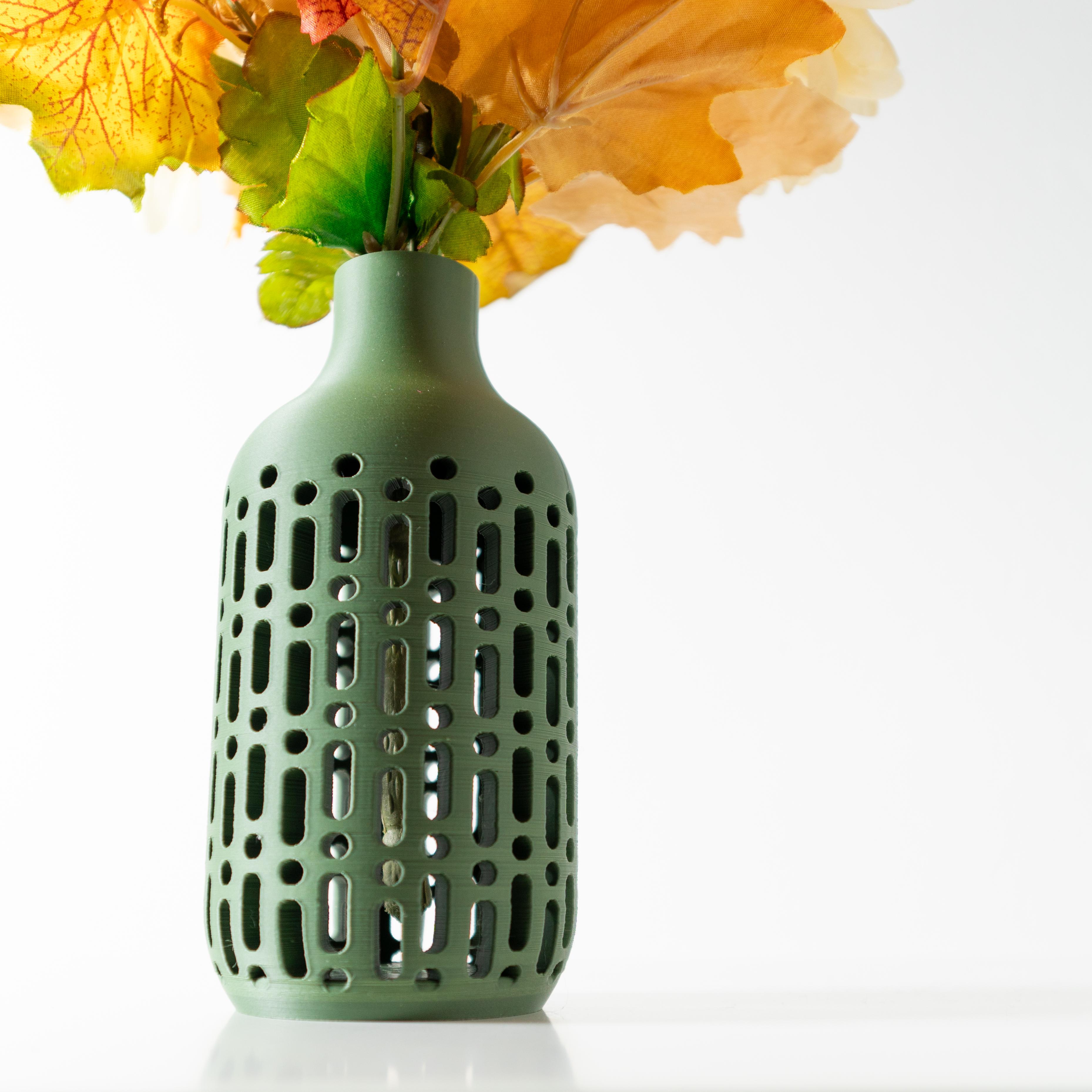 The Rako Vase, Modern and Unique Home Decor for Dried and Preserved Flower Arrangement  | STL File 3d model