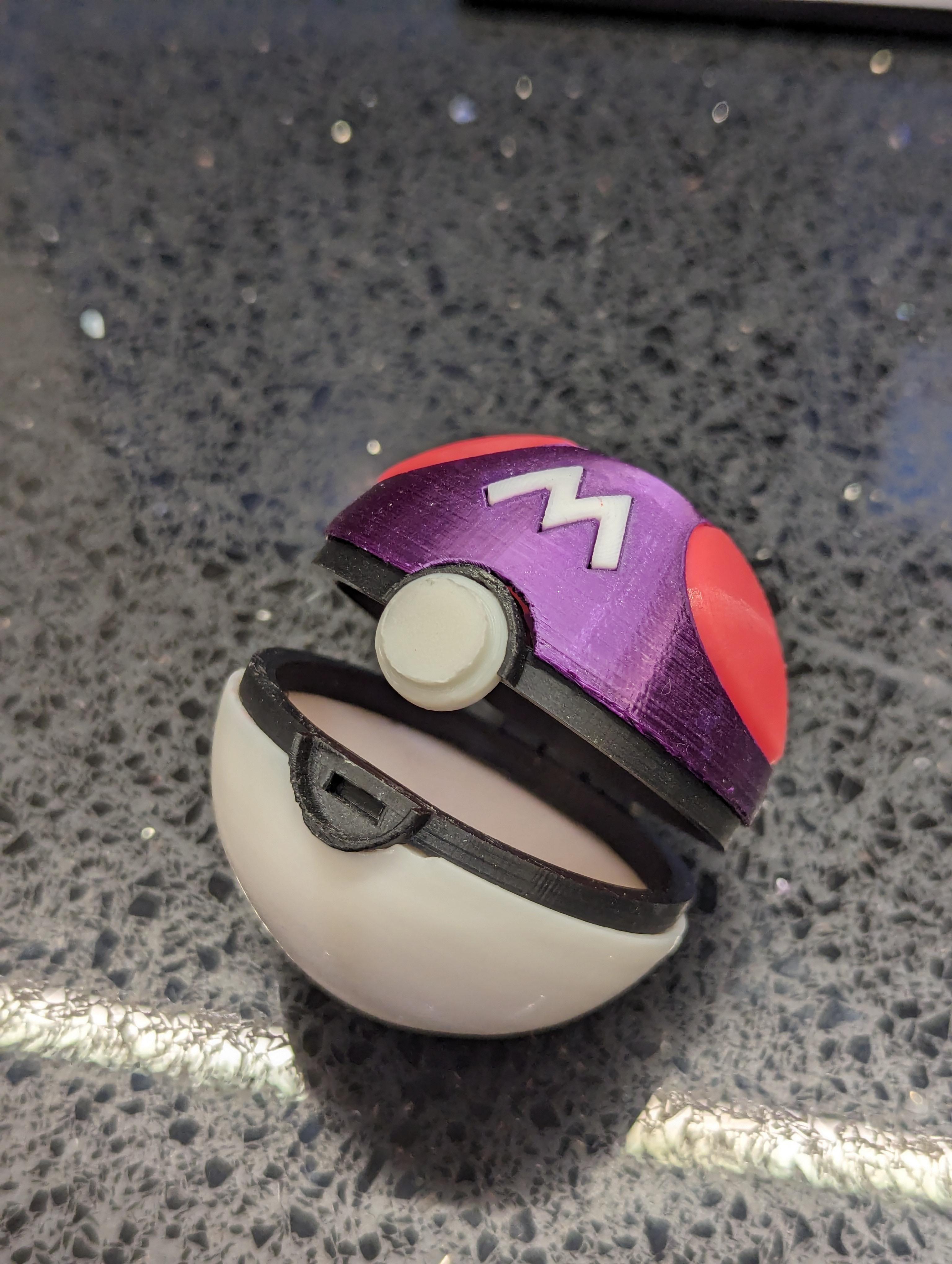 Masterball - front view opened - 3d model