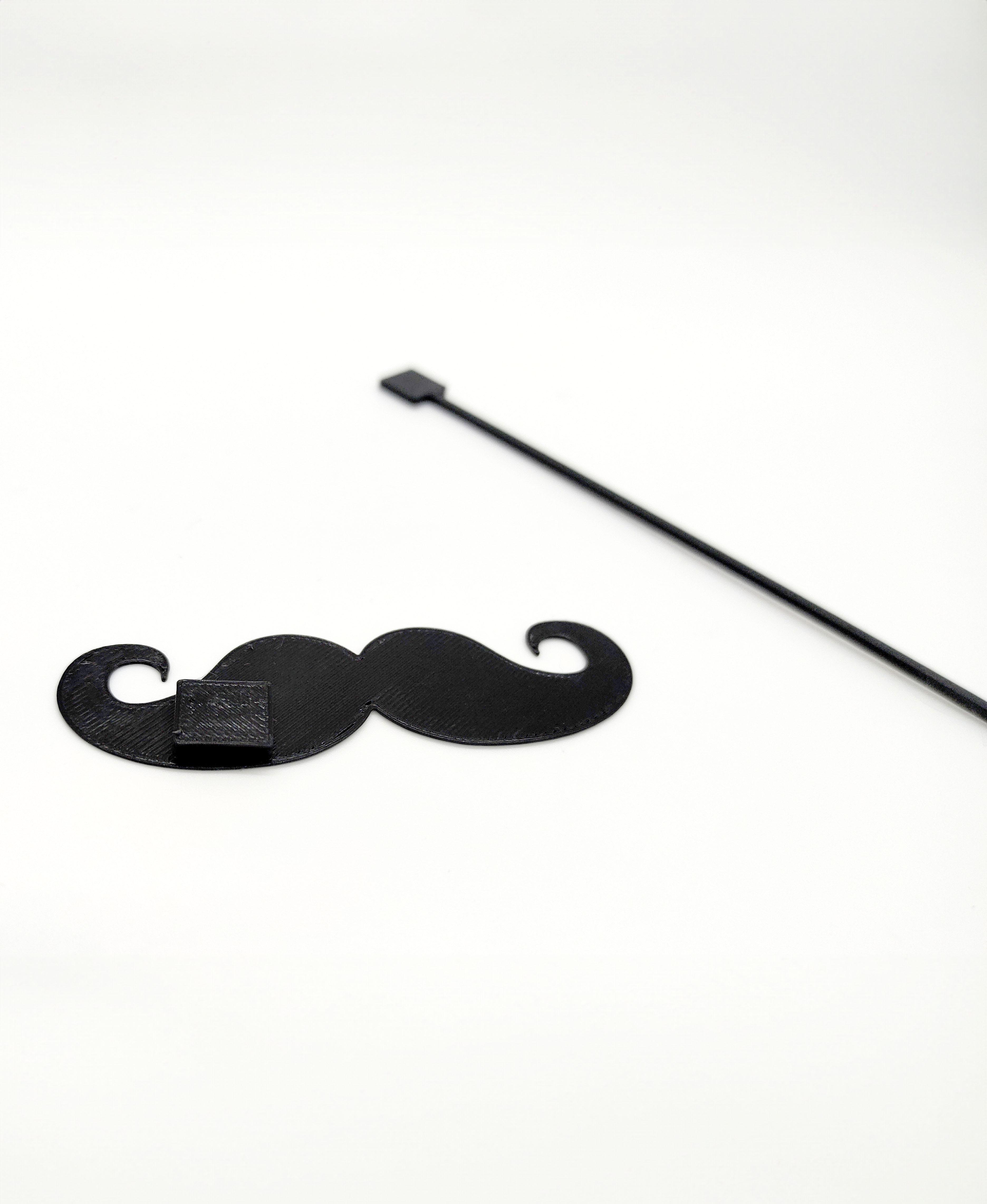 REMIX ME! Mustache for photo prop stick 3d model