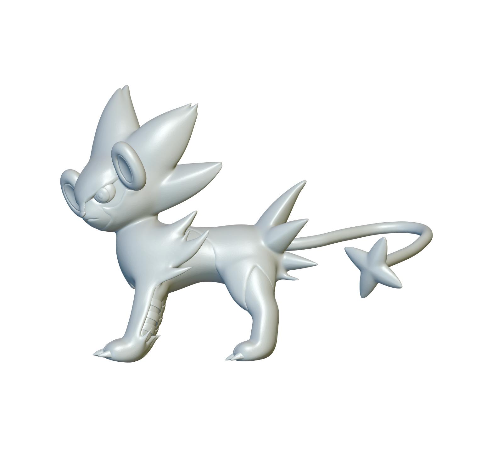 Pokemon Luxray #405 - Optimized for 3D Printing 3d model