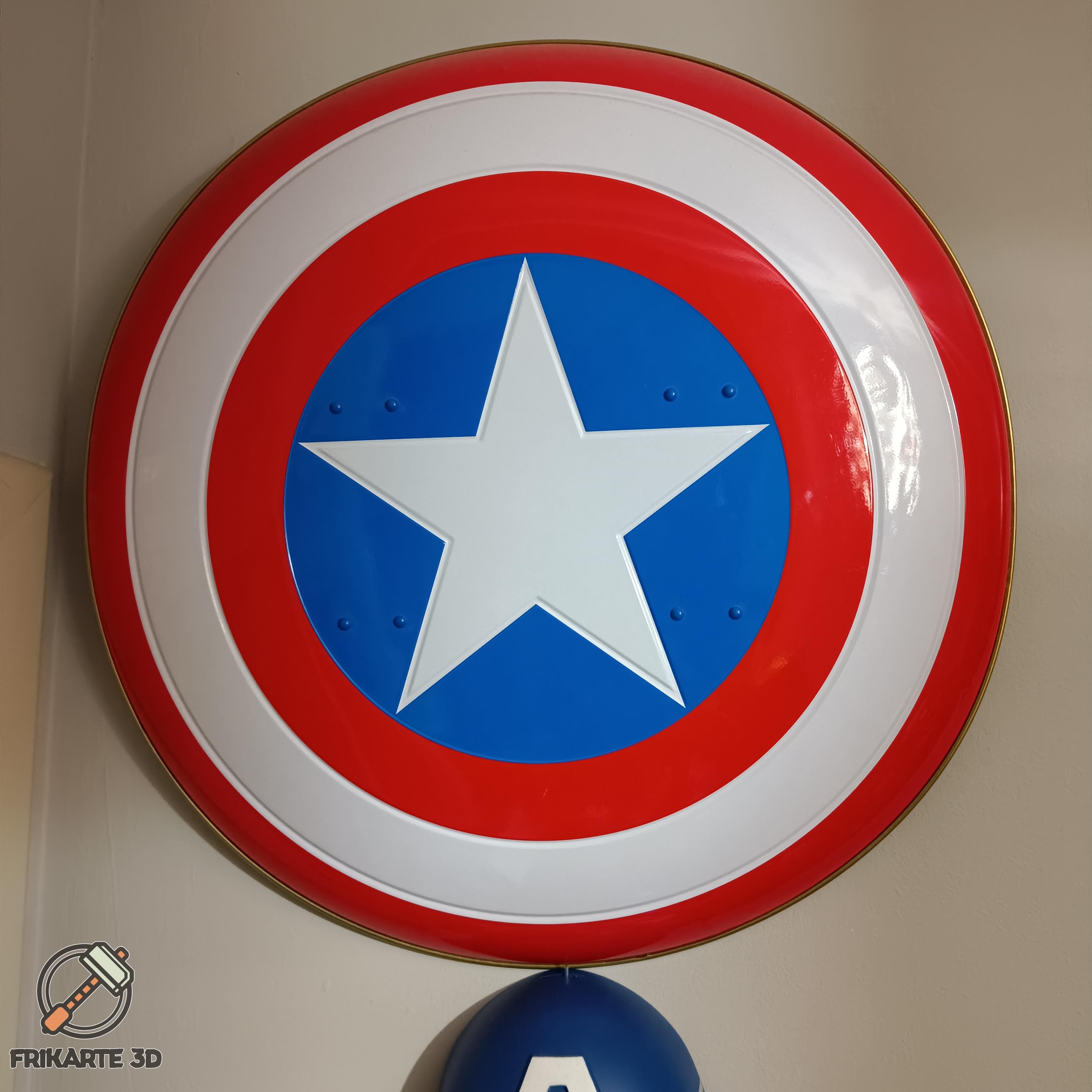 Captain America Shield Invisible Wall Mount 🌟 - 3D model by frikarte3D on  Thangs