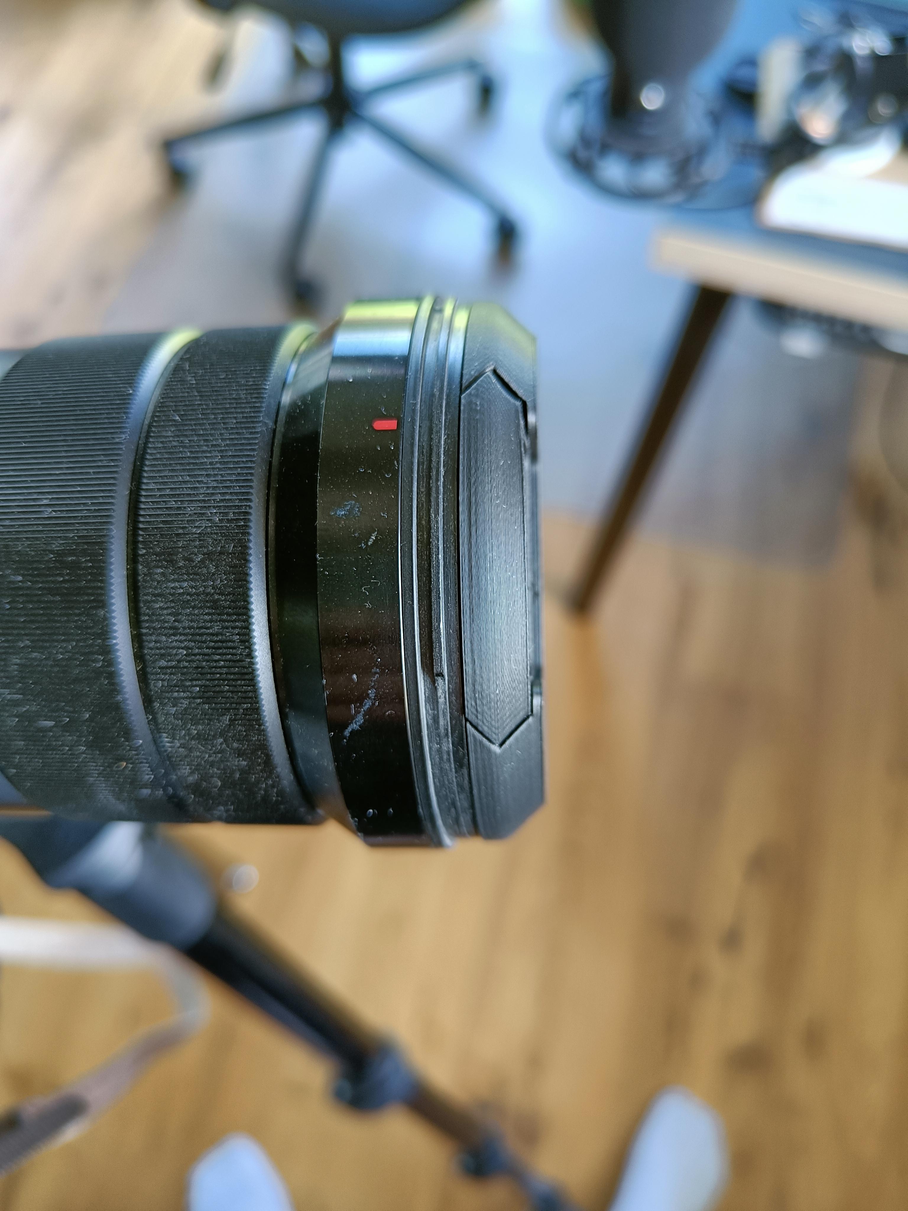 Fully customizable lens cap (fusion 360 / f3d file) 3d model