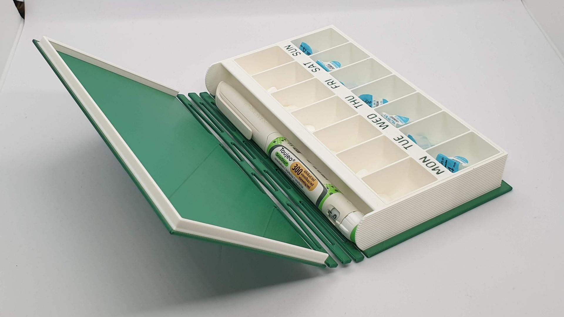 Book of Medicine — Travel pill box 3d model