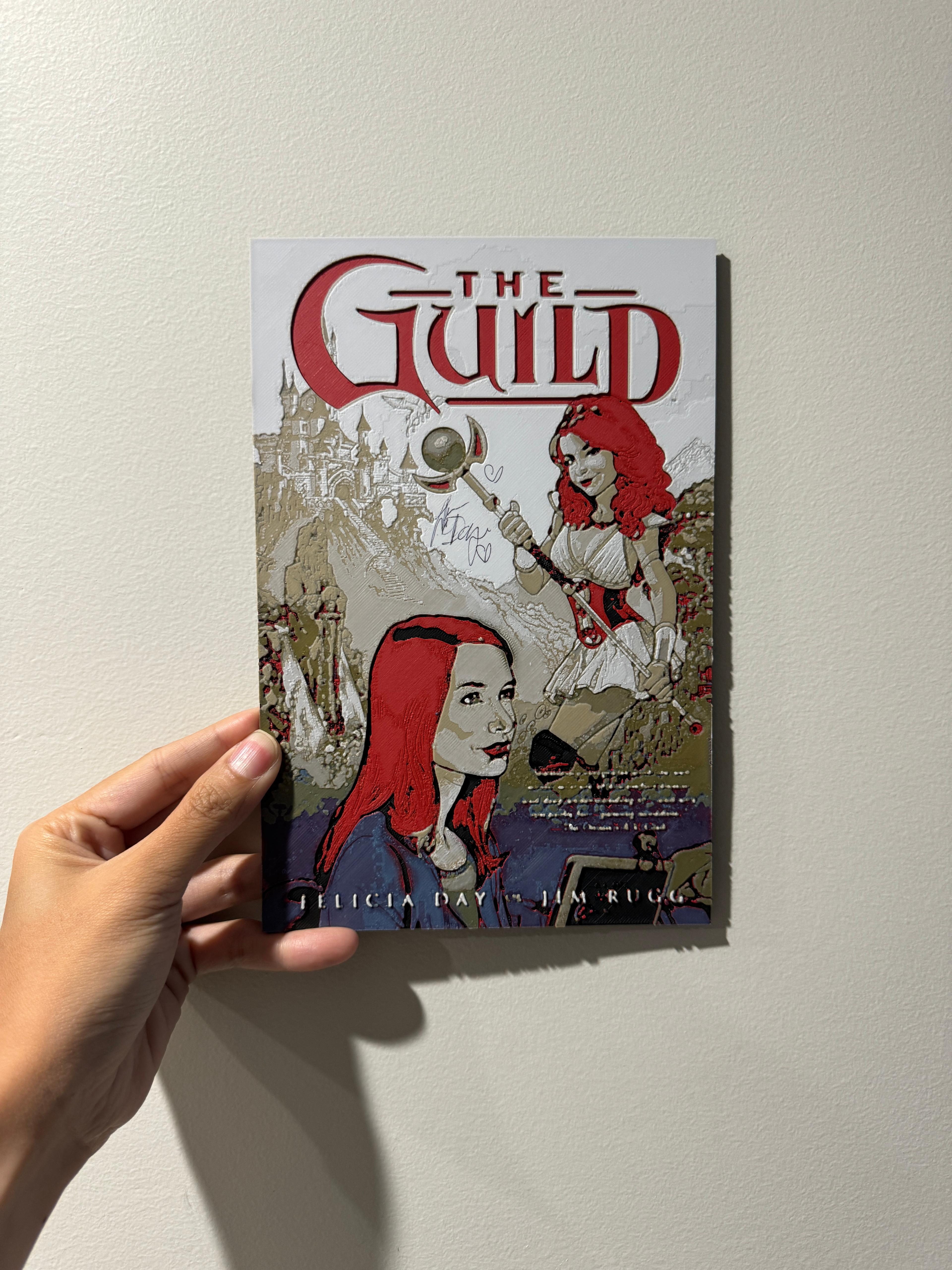 The Guild Comic Cover - HueForge Print 3d model