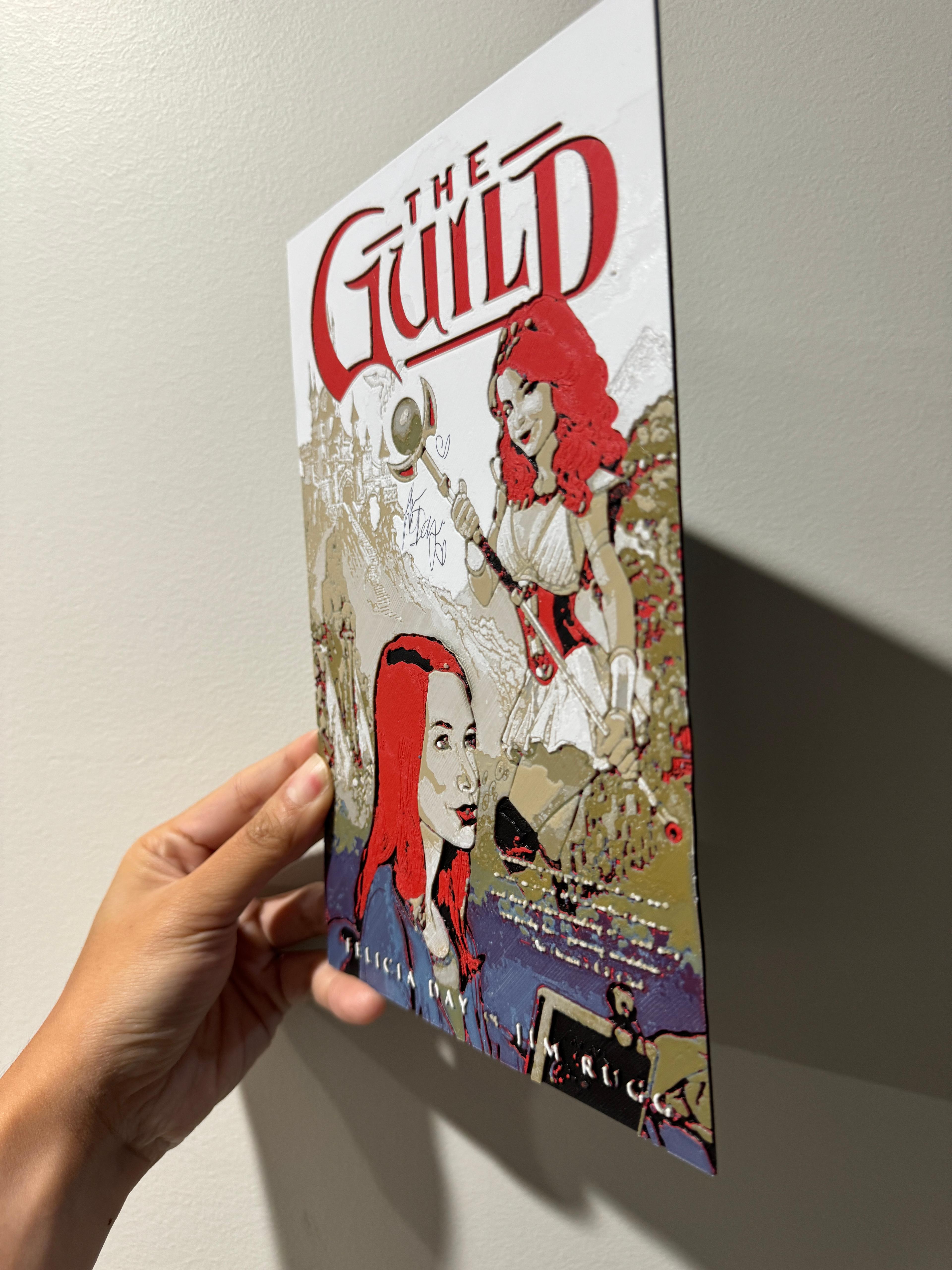 The Guild Comic Cover - HueForge Print 3d model