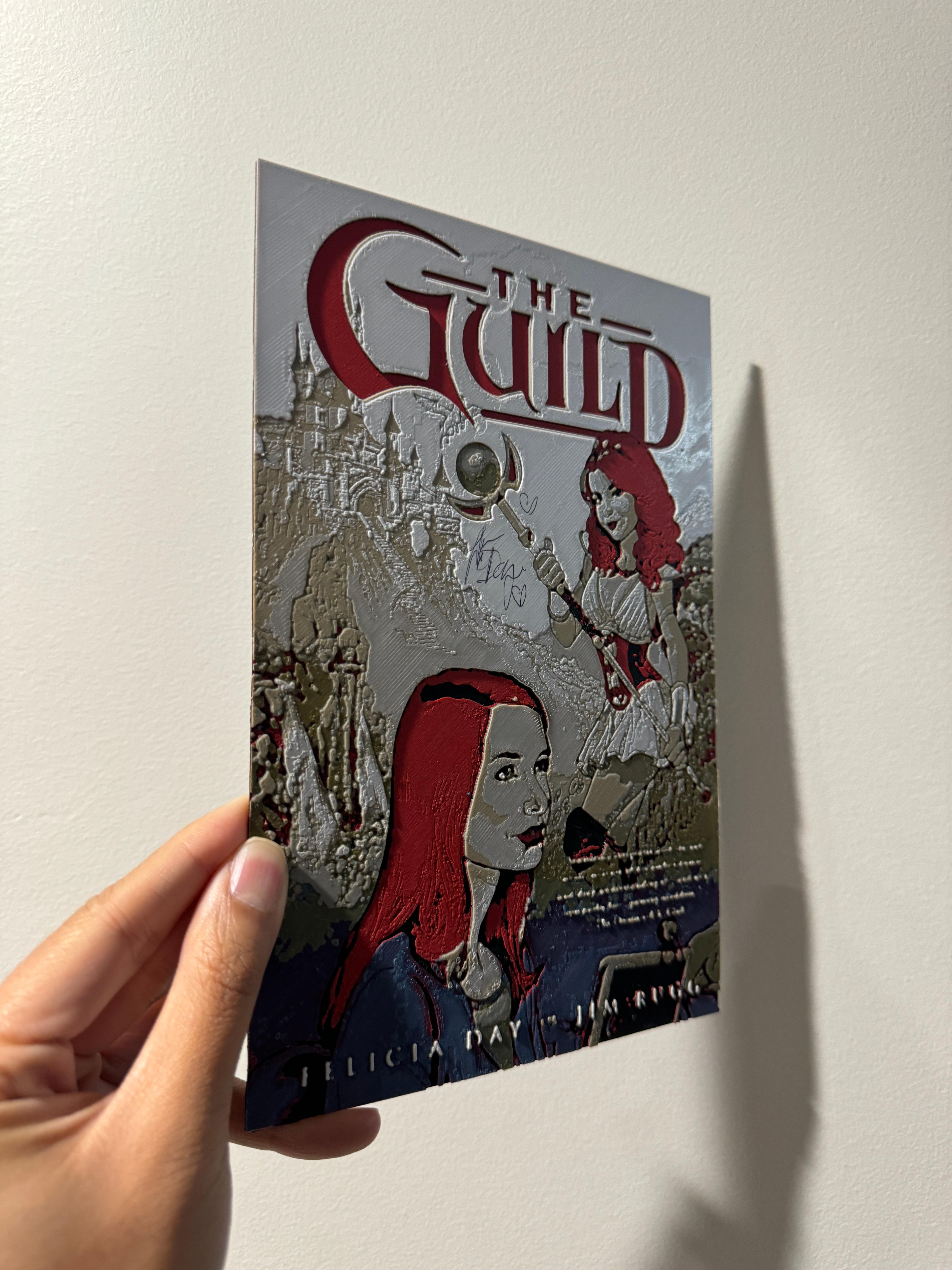 The Guild Comic Cover - HueForge Print 3d model