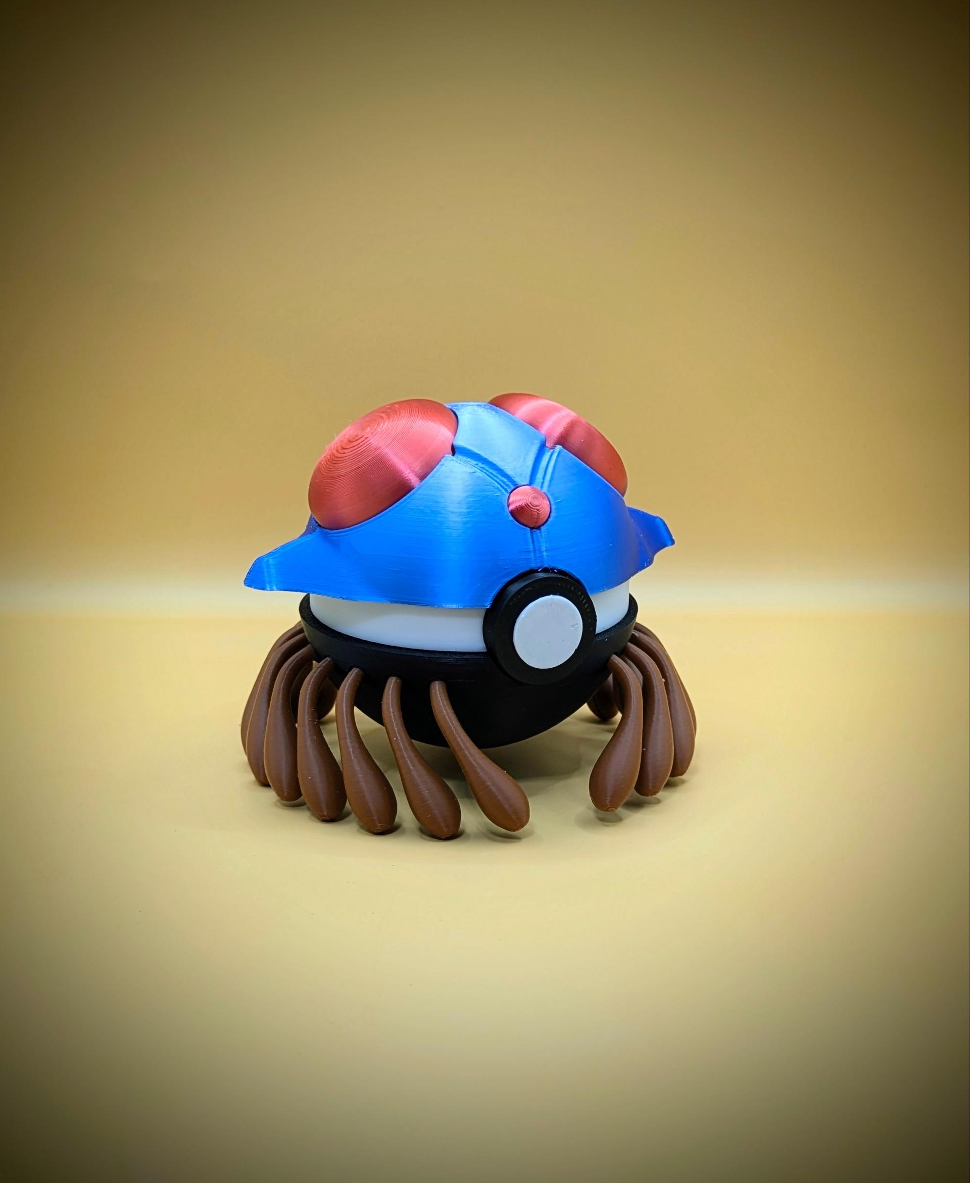 Tentacruel Pokeball (MULTIPART) 3d model