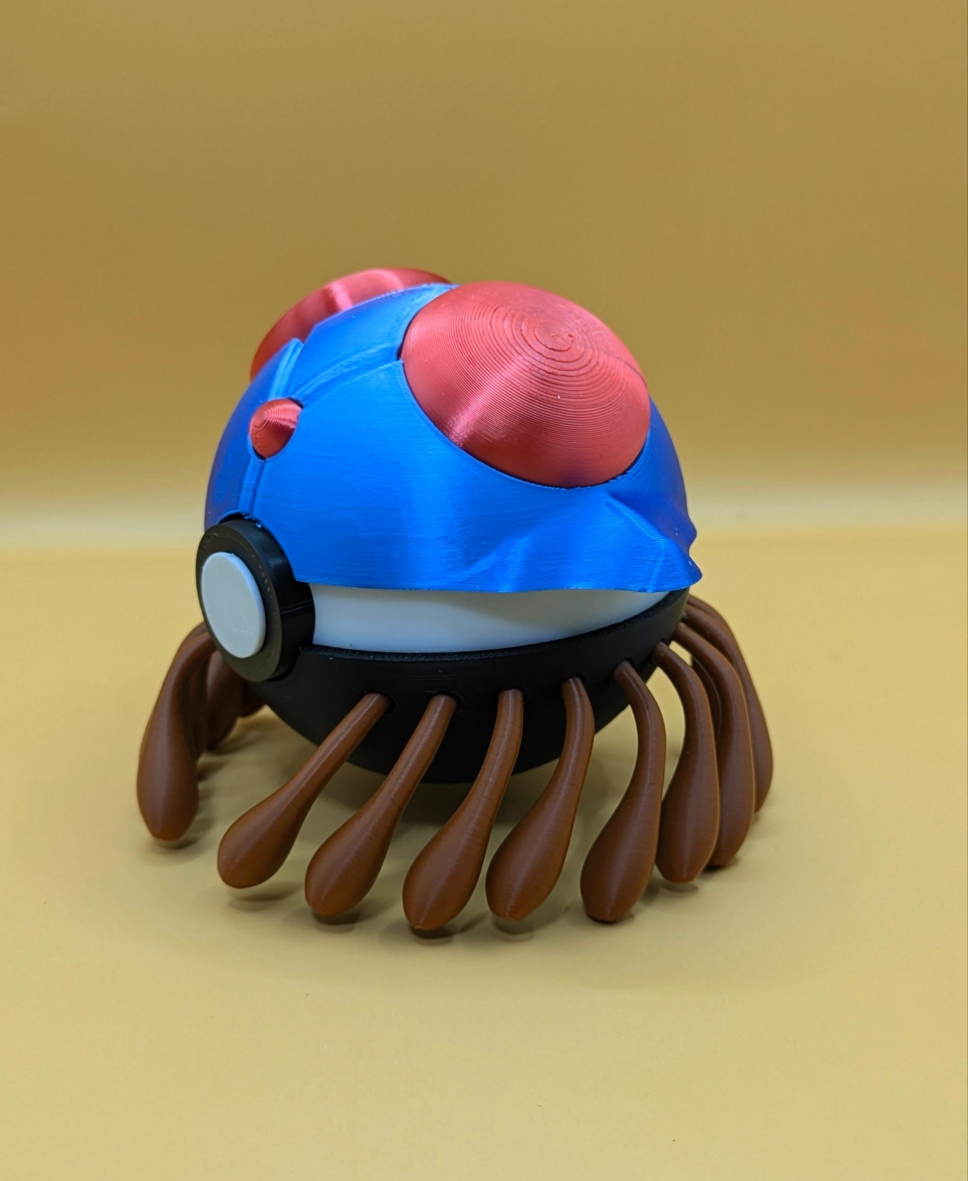 Tentacruel Pokeball (MULTIPART) 3d model