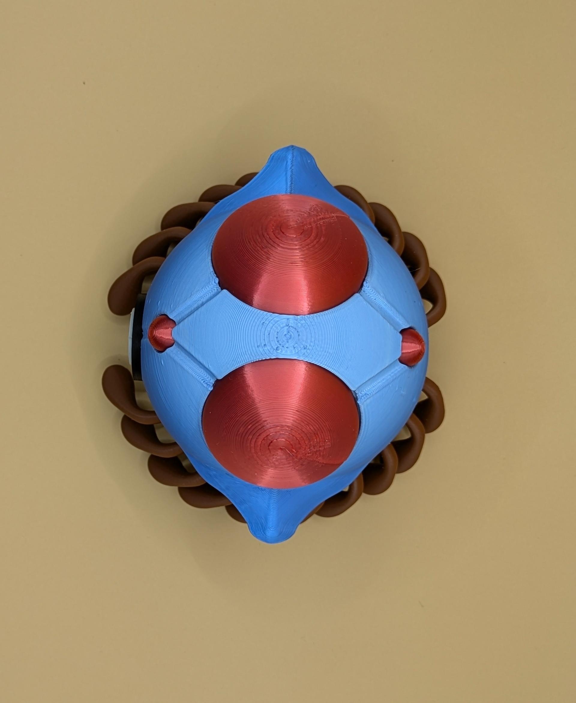 Tentacruel Pokeball (MULTIPART) 3d model