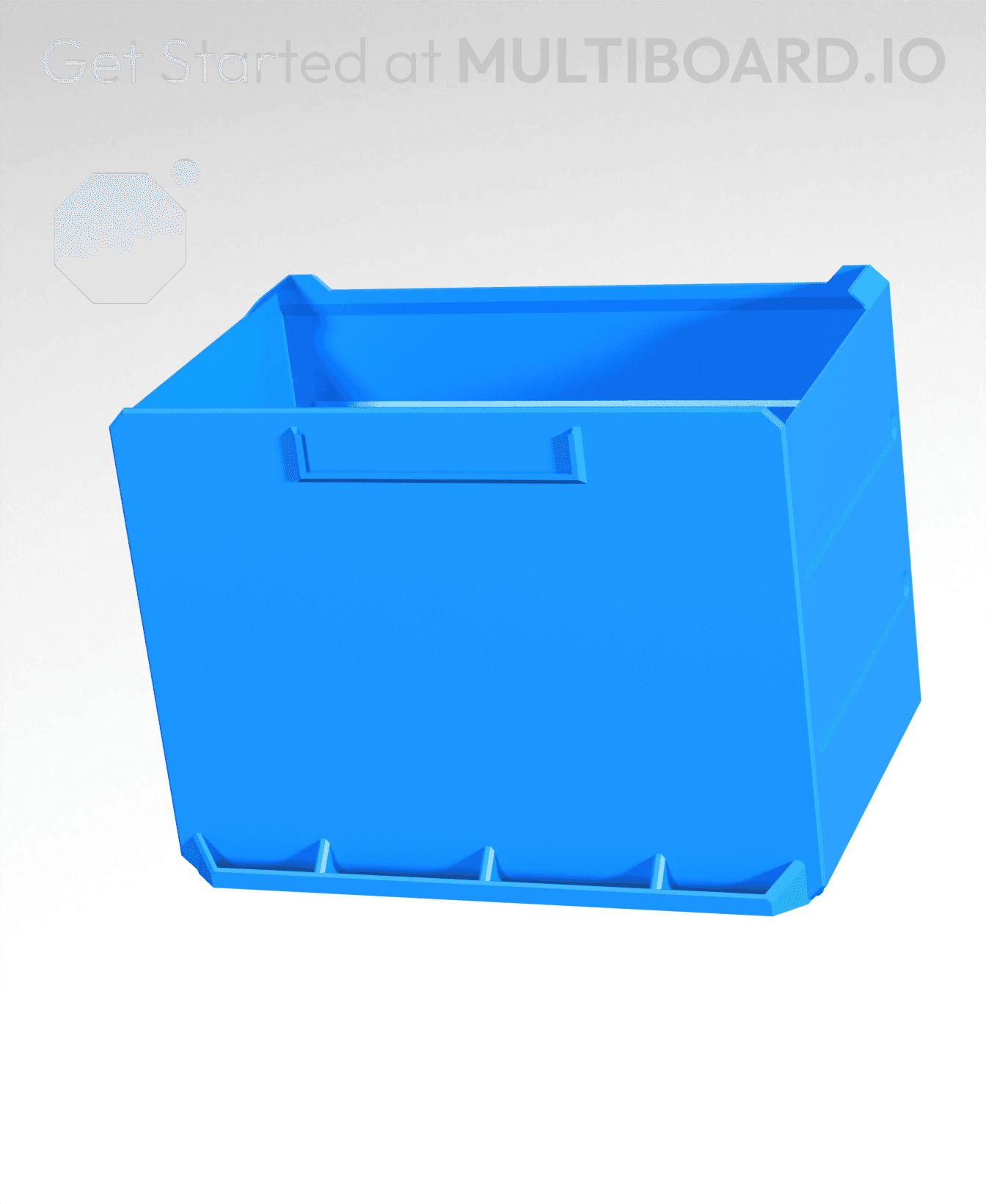 4x3x2.5-Deep - Multibin Simple Drawer 3d model