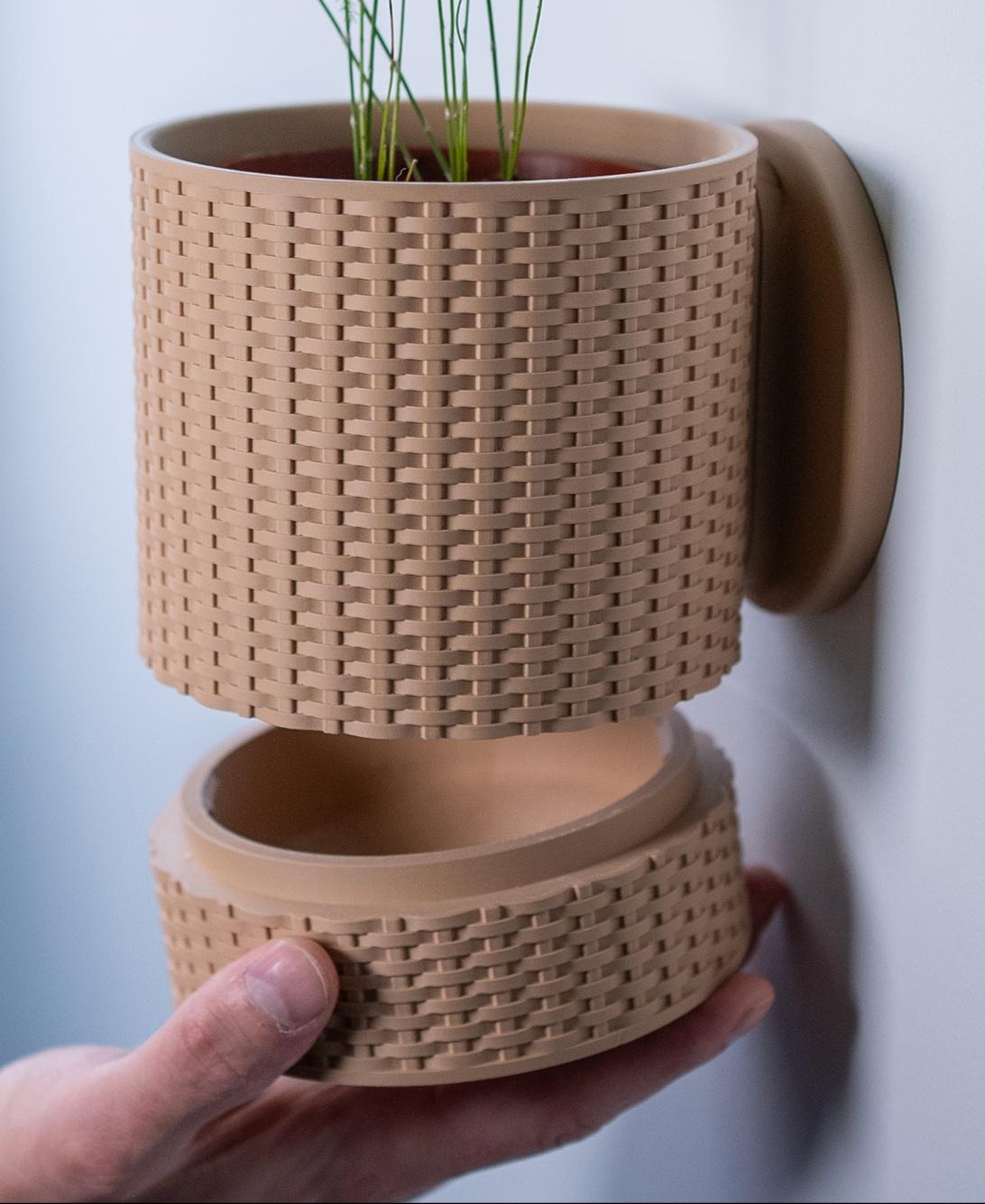 Basketweave Planter 3d model
