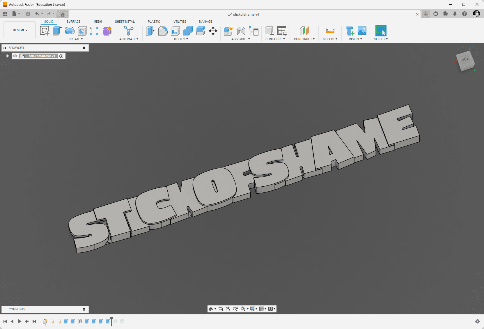 Stick of Shame 3d model