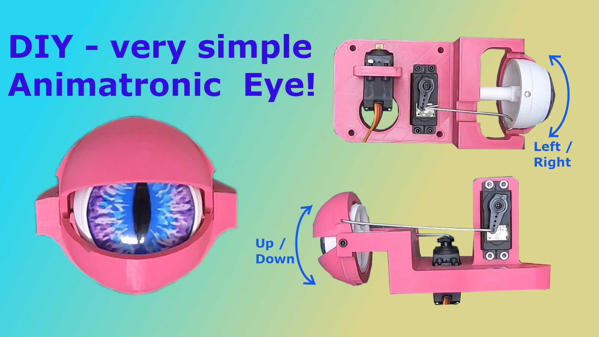 Simple animatronic eye 3d model
