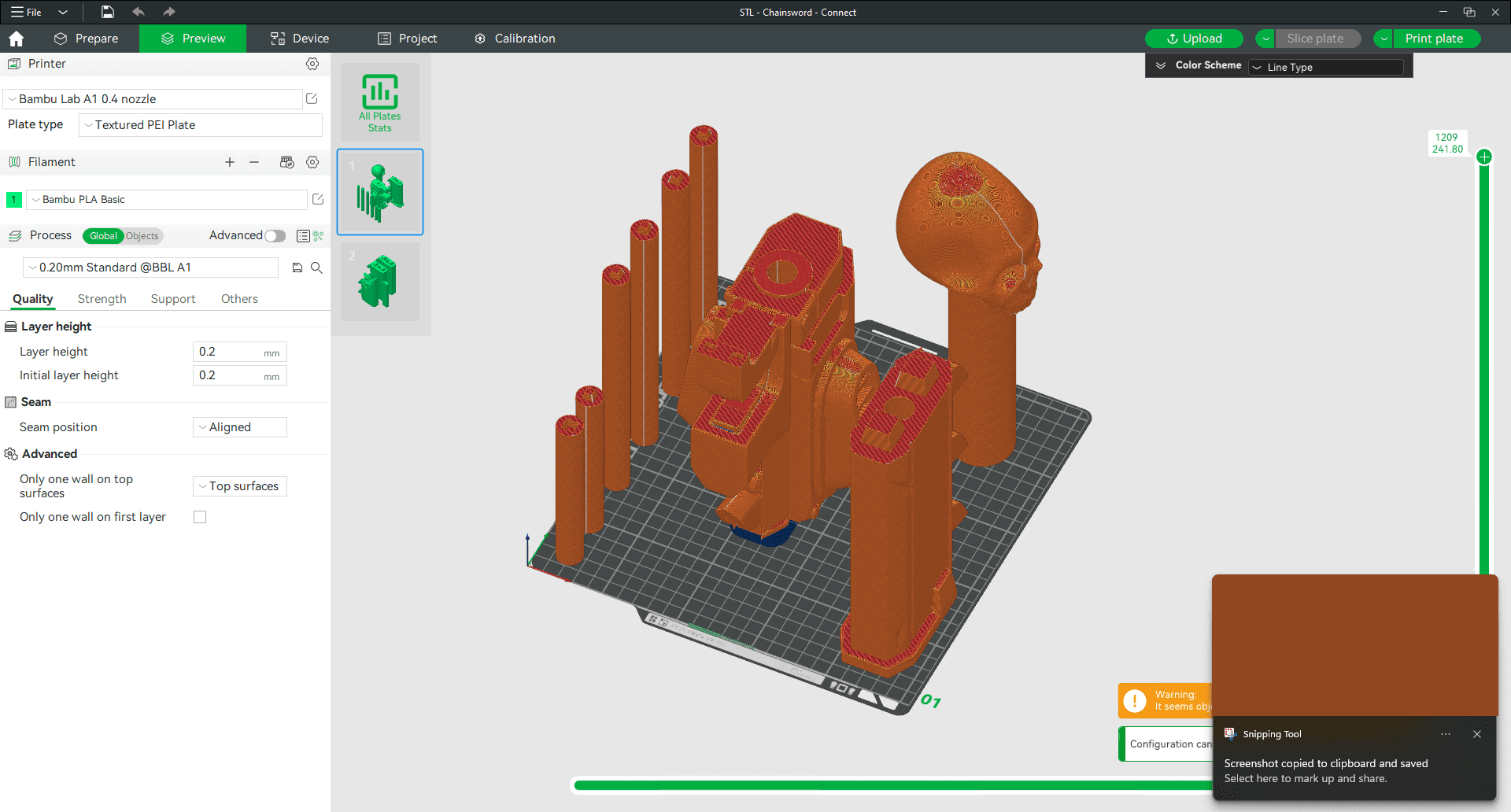 STL - Chainsword - Part 1.stl 3d model