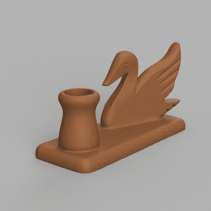 Duck pen holder 3d model