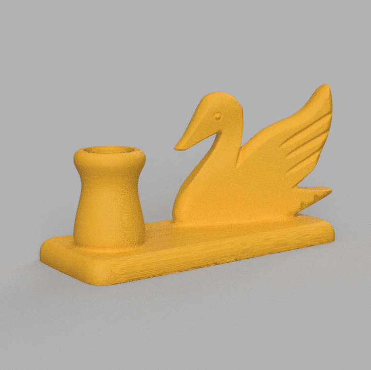 Duck pen holder 3d model