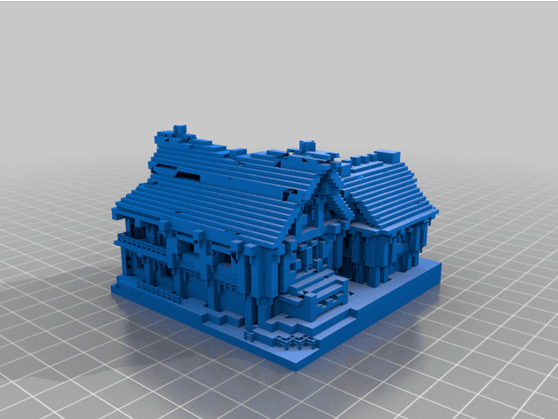 Minecraft Rustic Manor 3d model